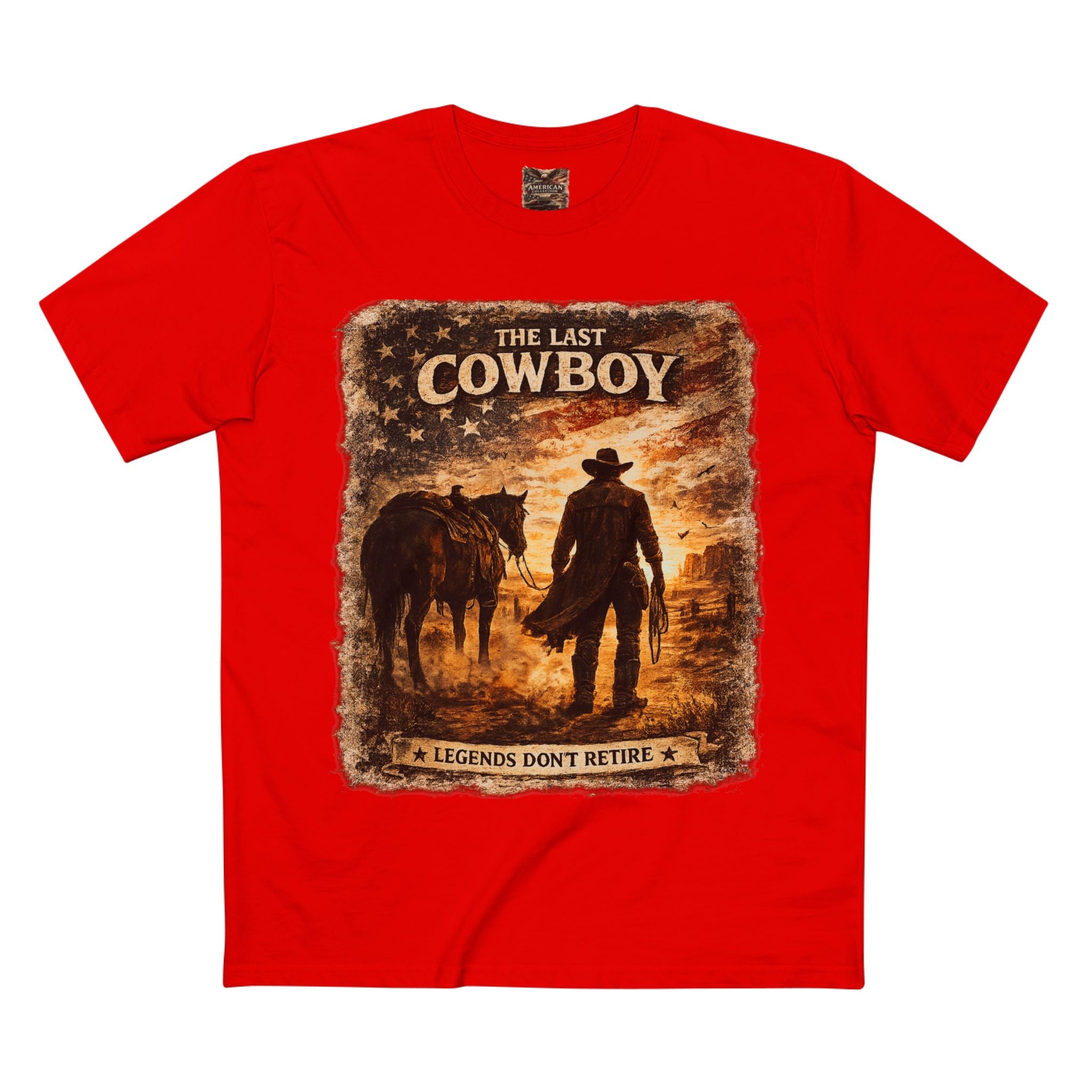 The Last Cowboy – Vintage Western Graphic T-Shirt | American Collection