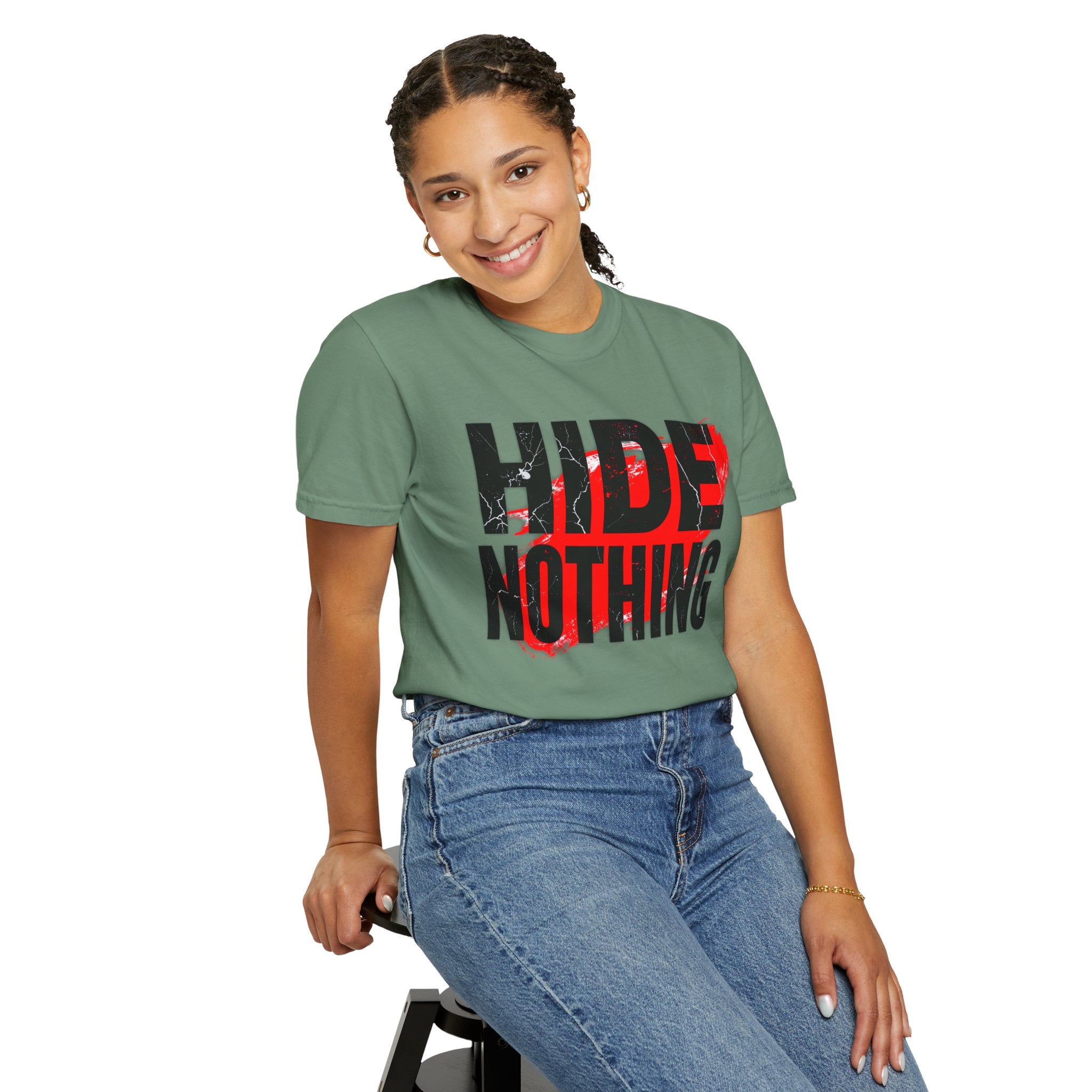 HIDE NOTHING – Dark RAW Hoodie | Outframe