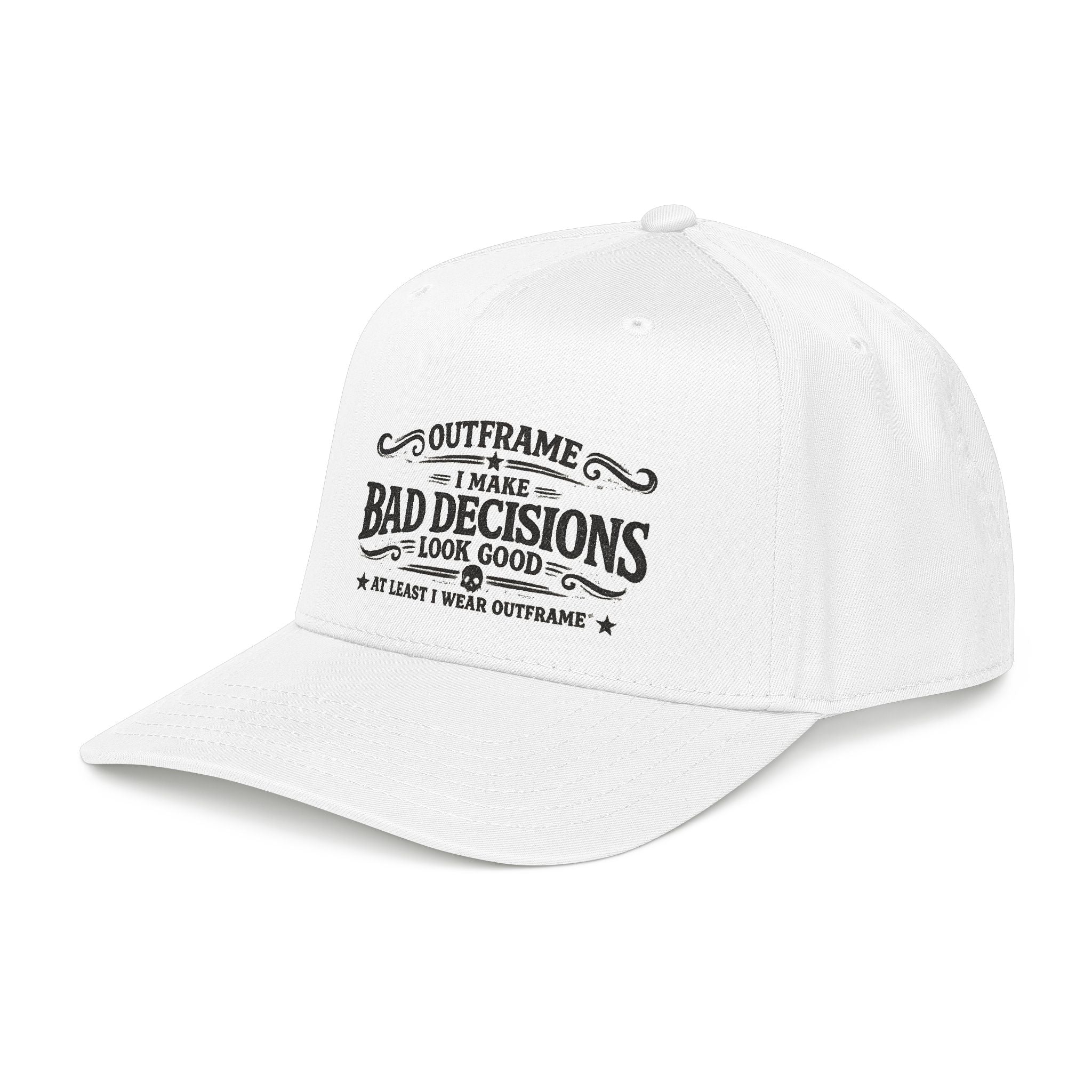 Outframe "I Make Bad Decisions" Mid Profile Baseball Cap