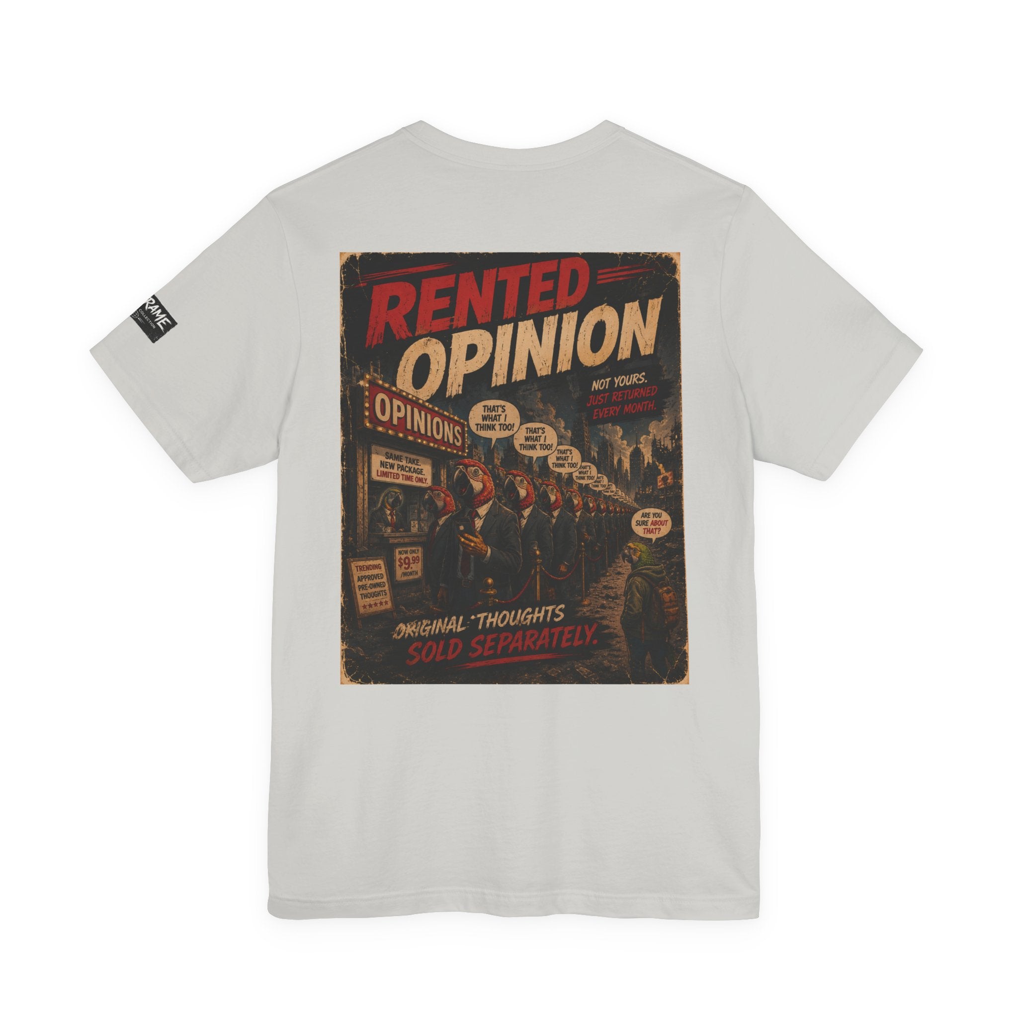 OUTFRAME™ RENTED OPINION | Retro Apocalypse Graphic T-Shirt | Vintage Social