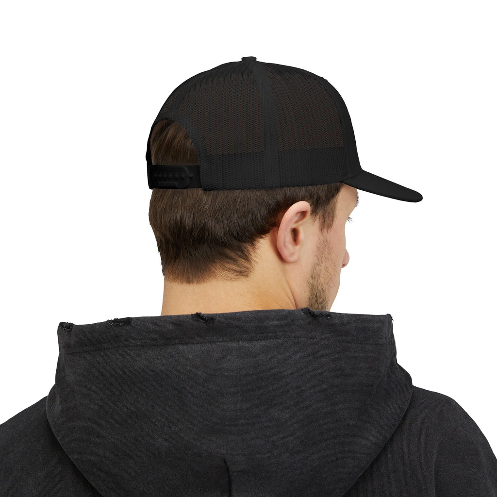 Outframe Snapback Trucker Cap — Retro Brush Logo Hat (EST. 2025)