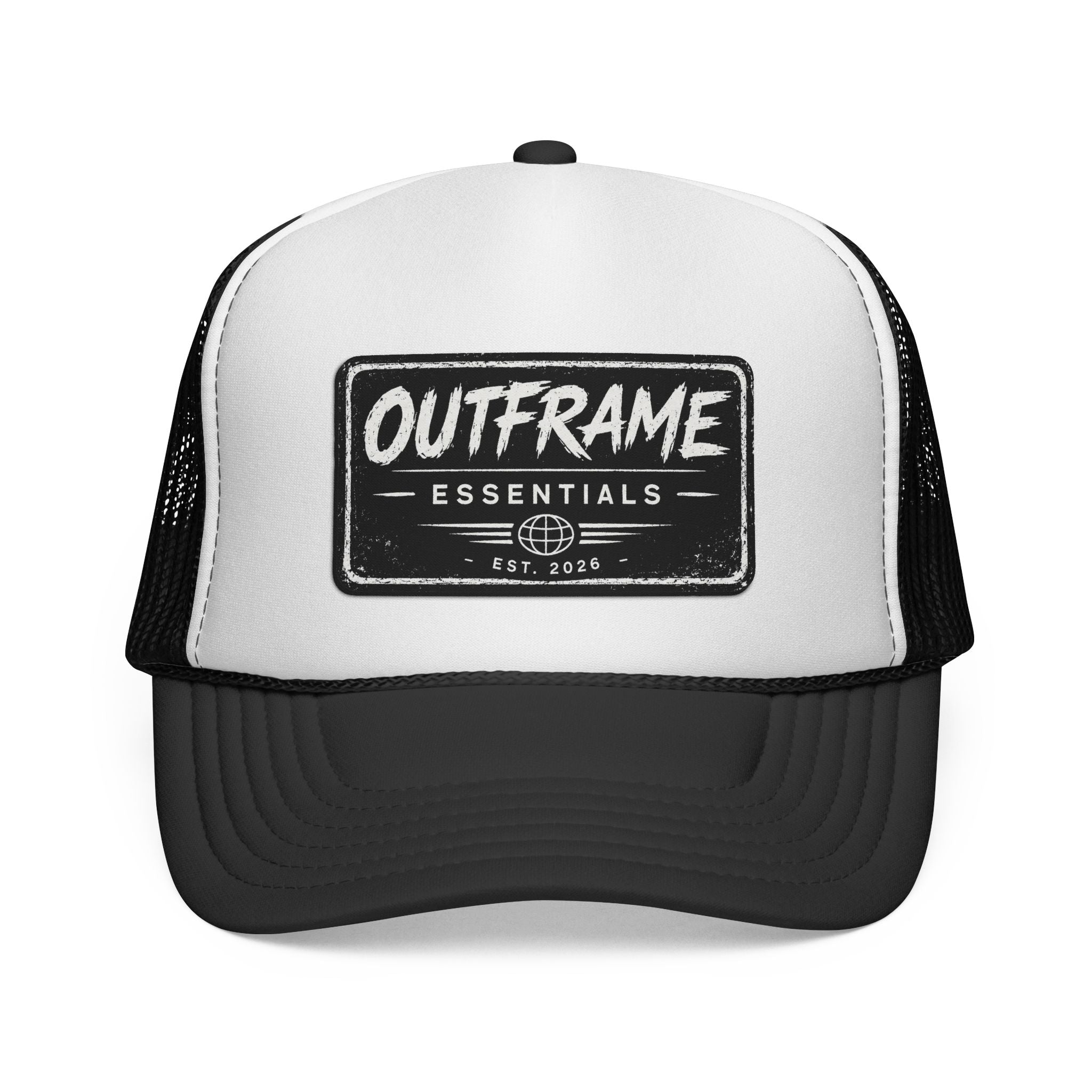 OUTFRAME Essentials – Premium Brush Logo Trucker Cap