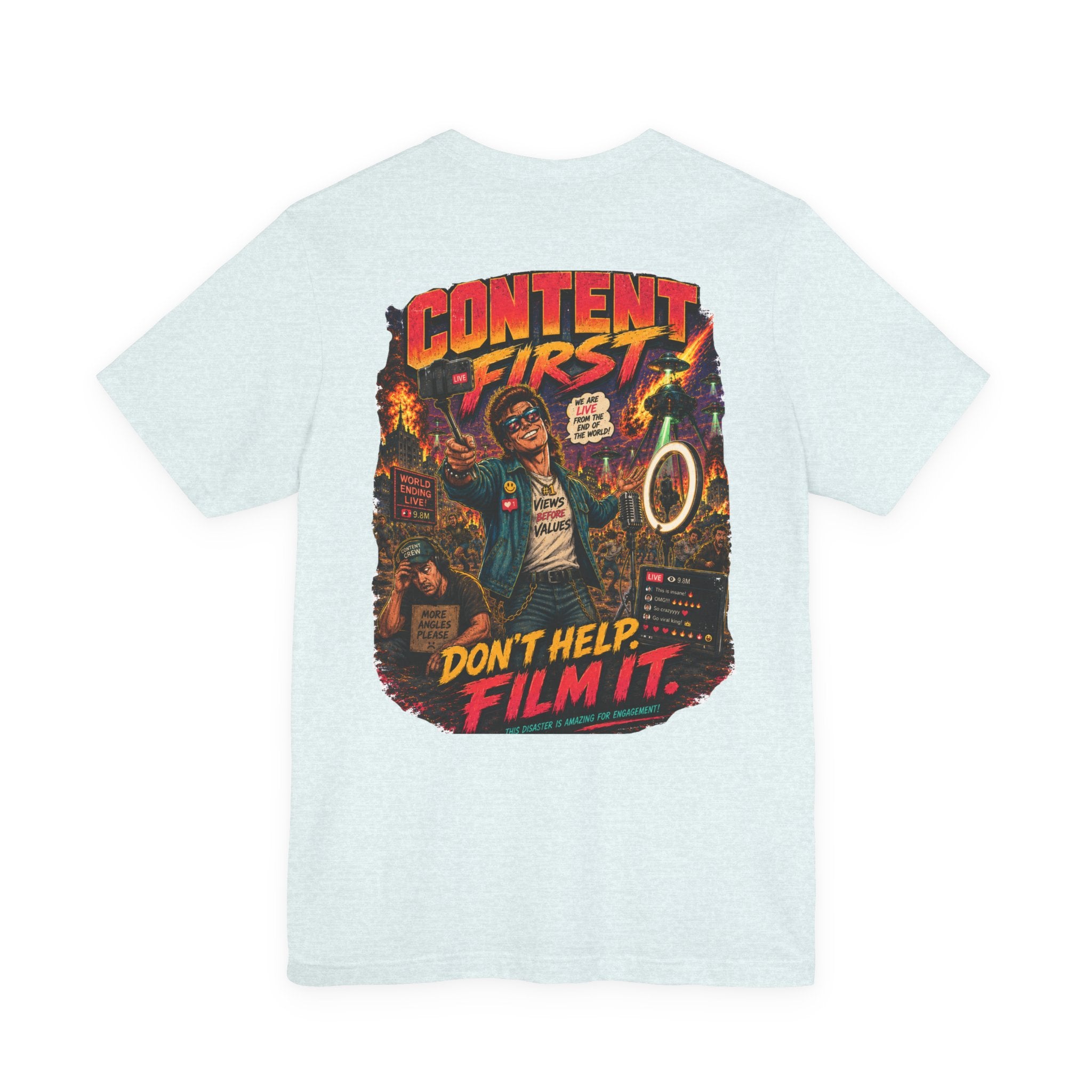 Content First Retro Apocalypse T-Shirt | Don’t Help, Film It