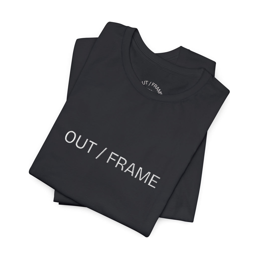 OUTFRAME Minimal Logo Tee – Black Edition