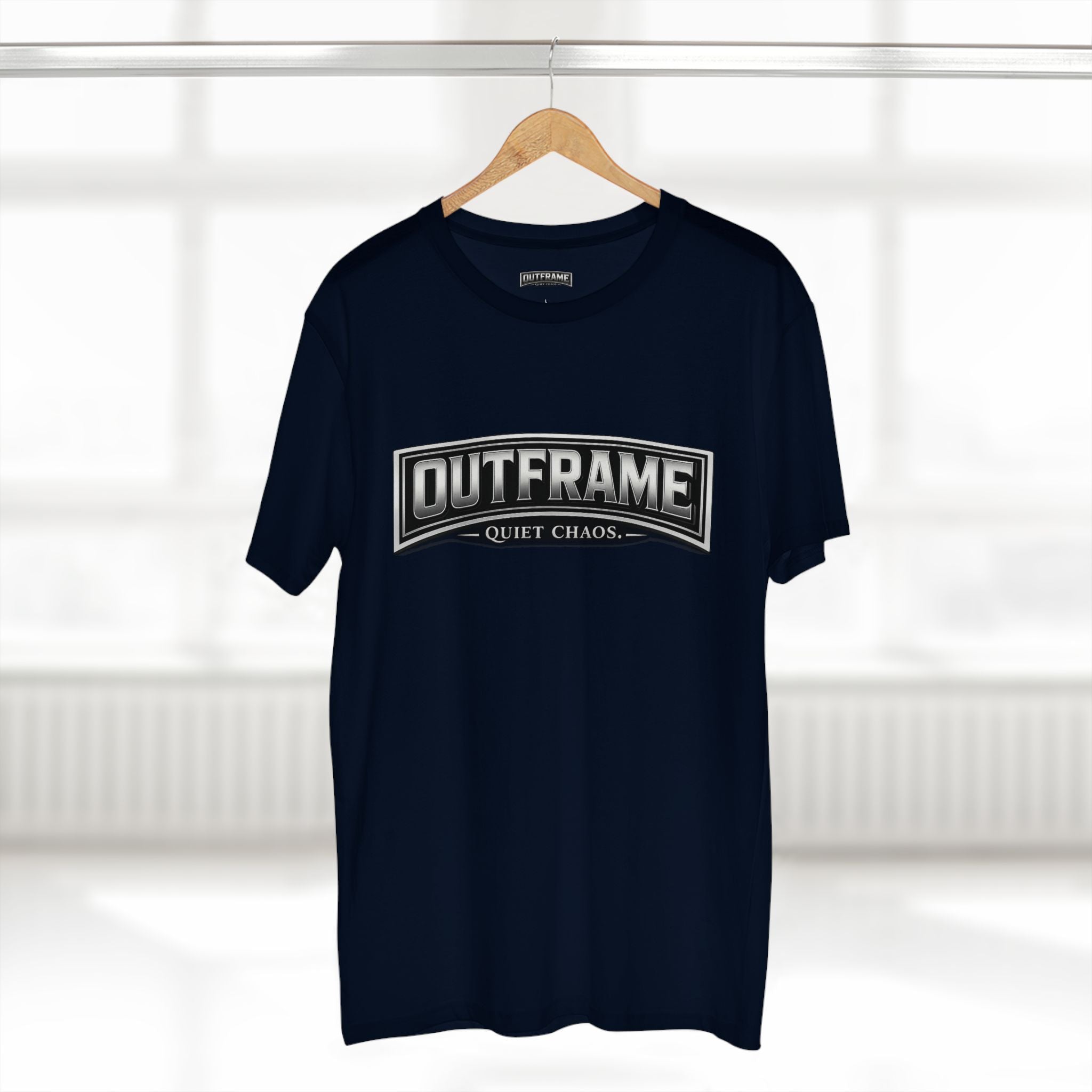 OUTFRAME® Quiet Chaos. | Premium Minimalist Statement T-Shirt | Essentials Collection