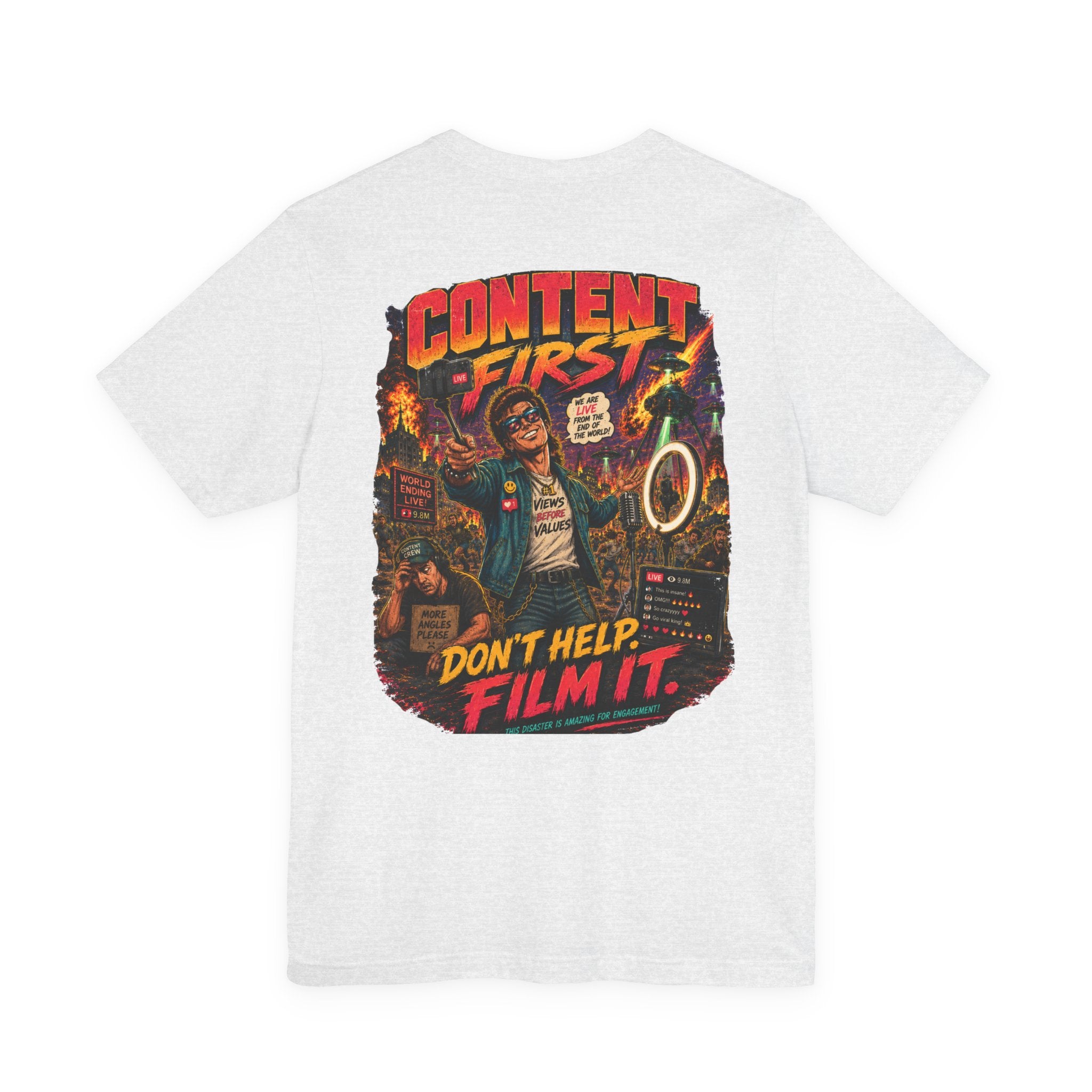 Content First Retro Apocalypse T-Shirt | Don’t Help, Film It