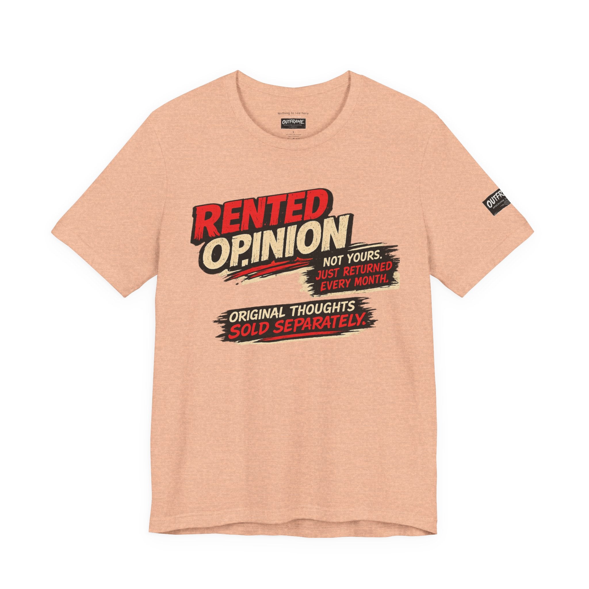 OUTFRAME™ RENTED OPINION | Retro Apocalypse Graphic T-Shirt | Vintage Social