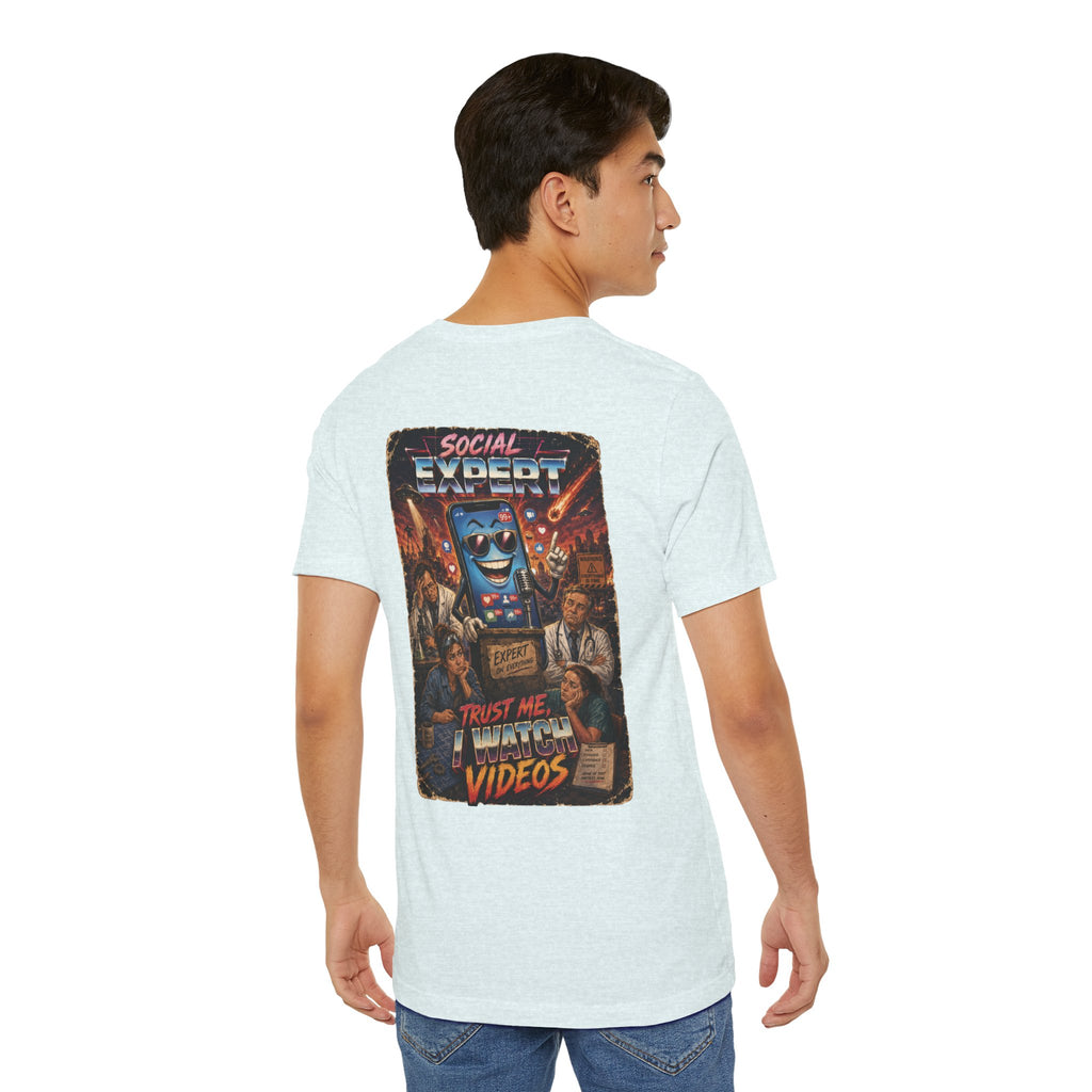 Social Expert Retro Sci-Fi T-Shirt | Trust Me, I Watch Videos
