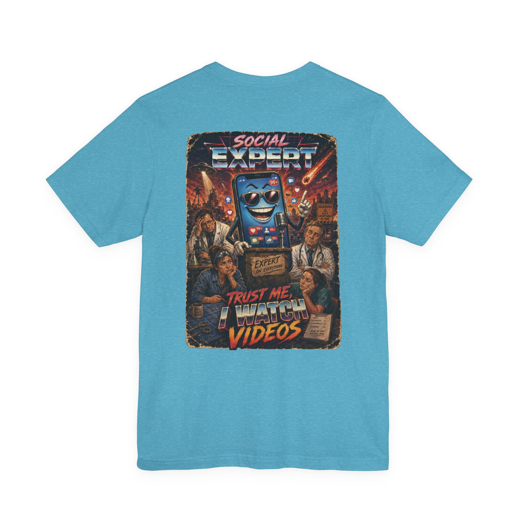 Social Expert Retro Sci-Fi T-Shirt | Trust Me, I Watch Videos