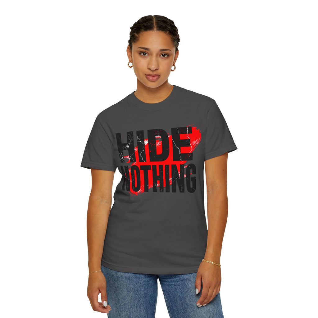 HIDE NOTHING – Dark RAW Hoodie | Outframe