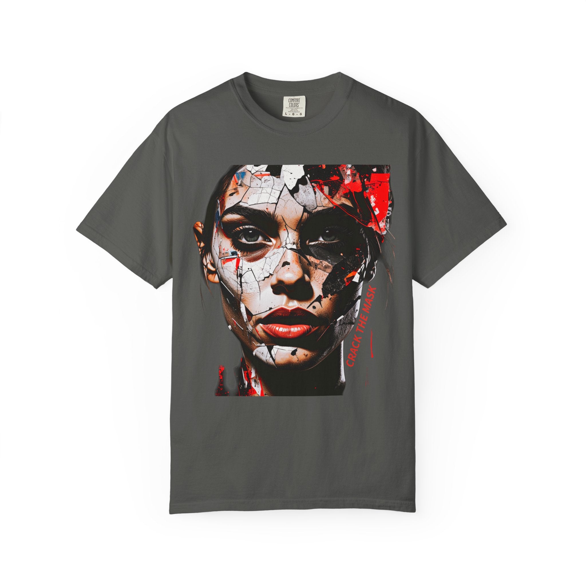 CRACK THE MASK – Dark Statement Graphic Tee