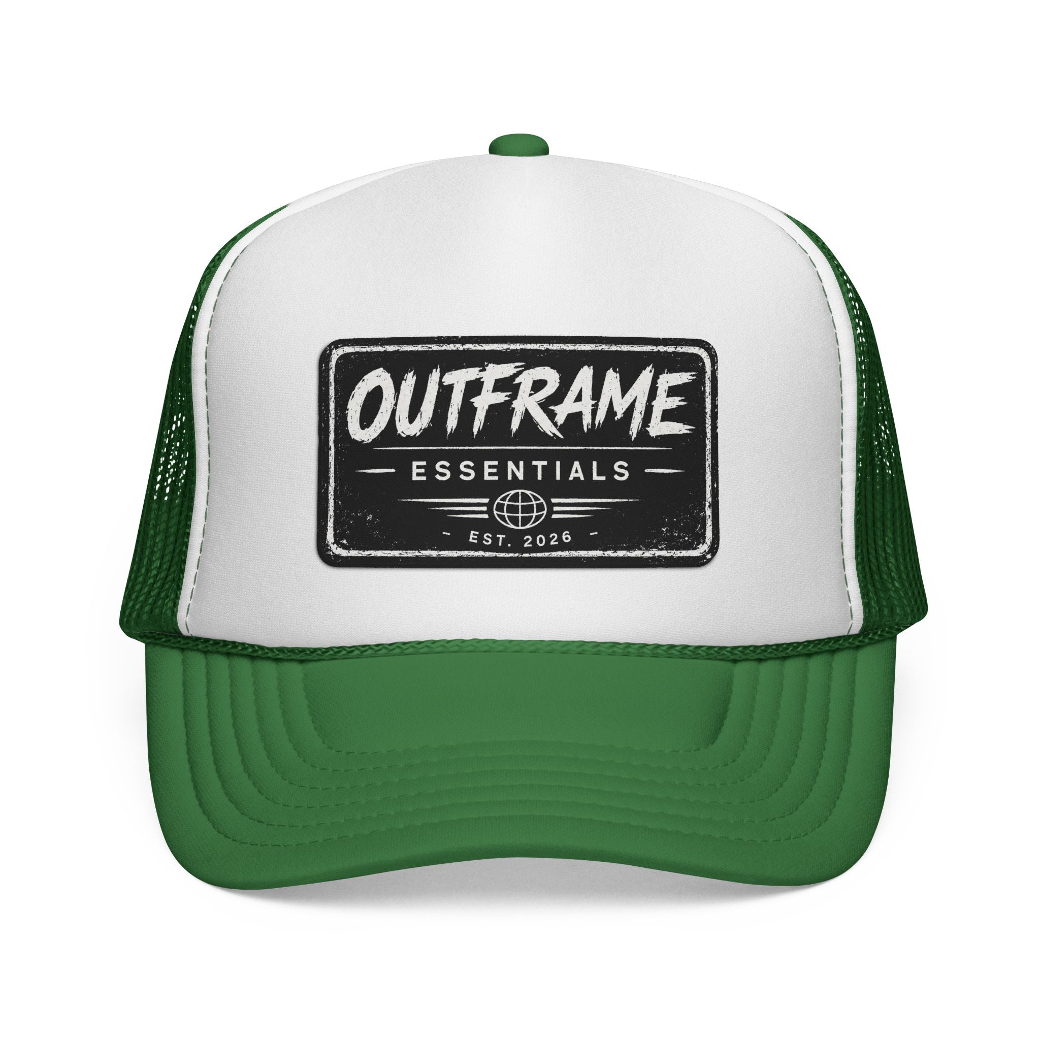 OUTFRAME Essentials – Premium Brush Logo Trucker Cap