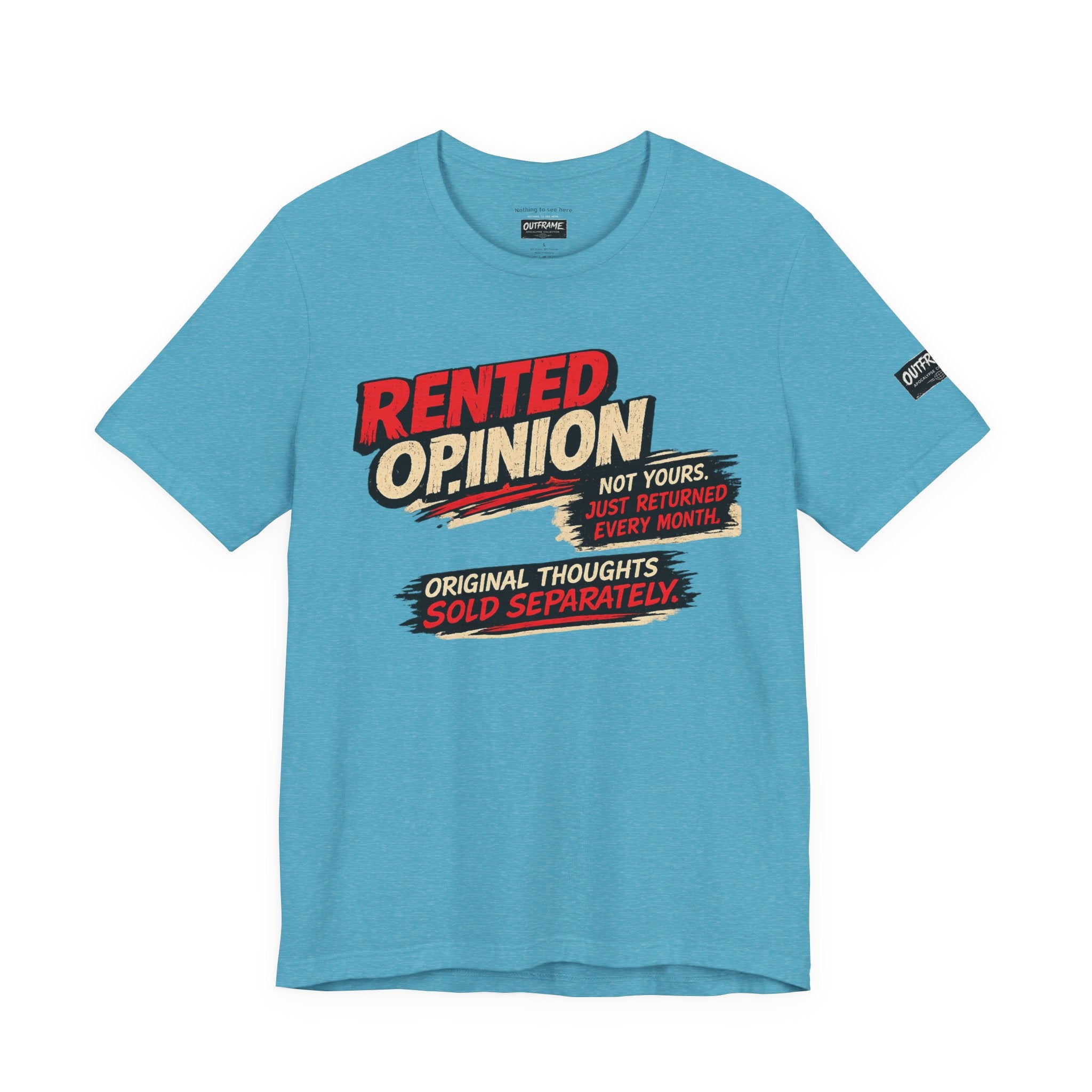 OUTFRAME™ RENTED OPINION | Retro Apocalypse Graphic T-Shirt | Vintage Social