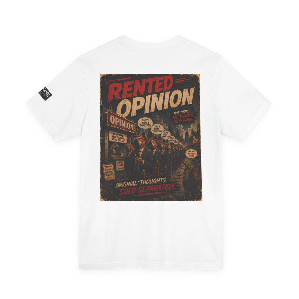 OUTFRAME™ RENTED OPINION | Retro Apocalypse Graphic T-Shirt | Vintage Social