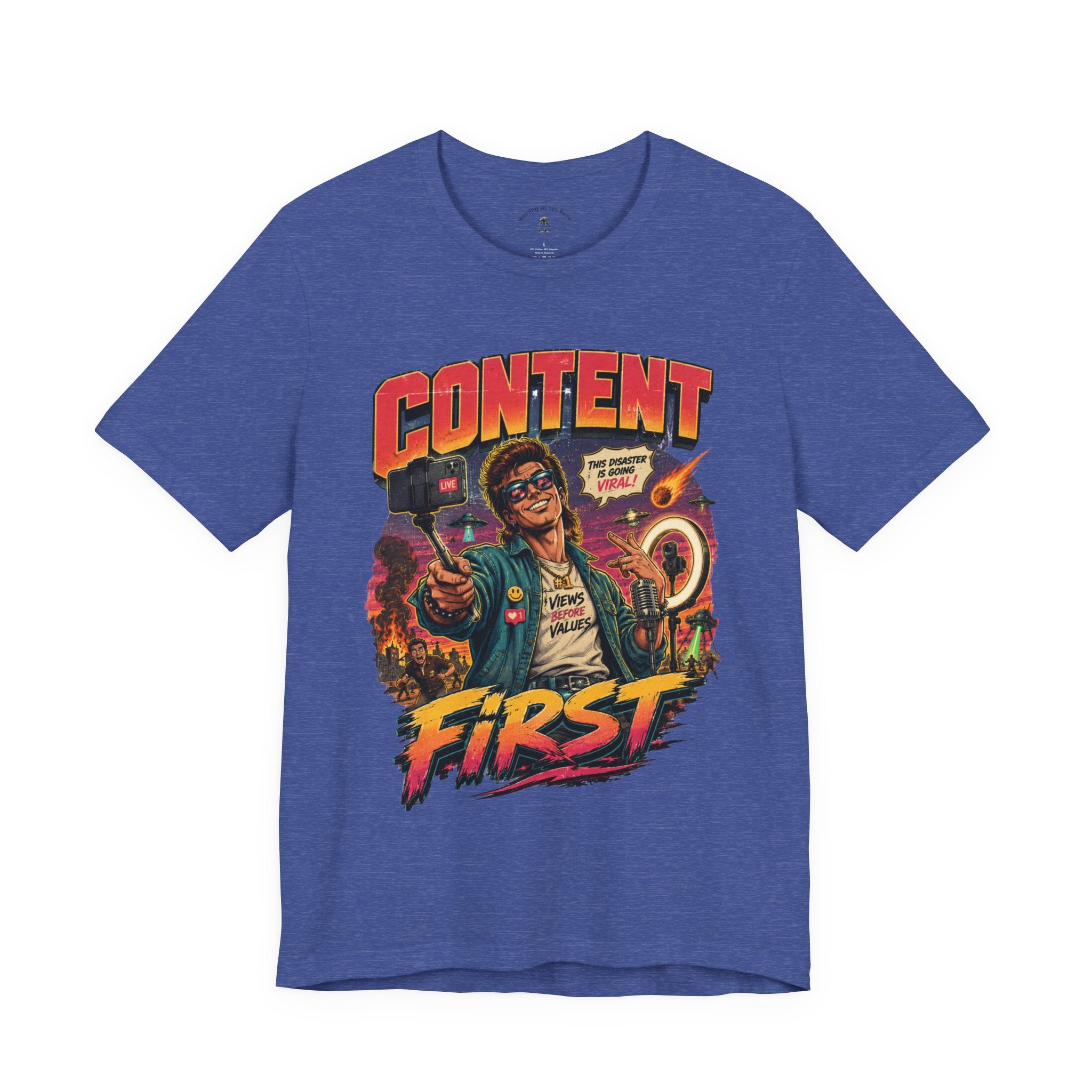Content First Retro Apocalypse T-Shirt | Don’t Help, Film It
