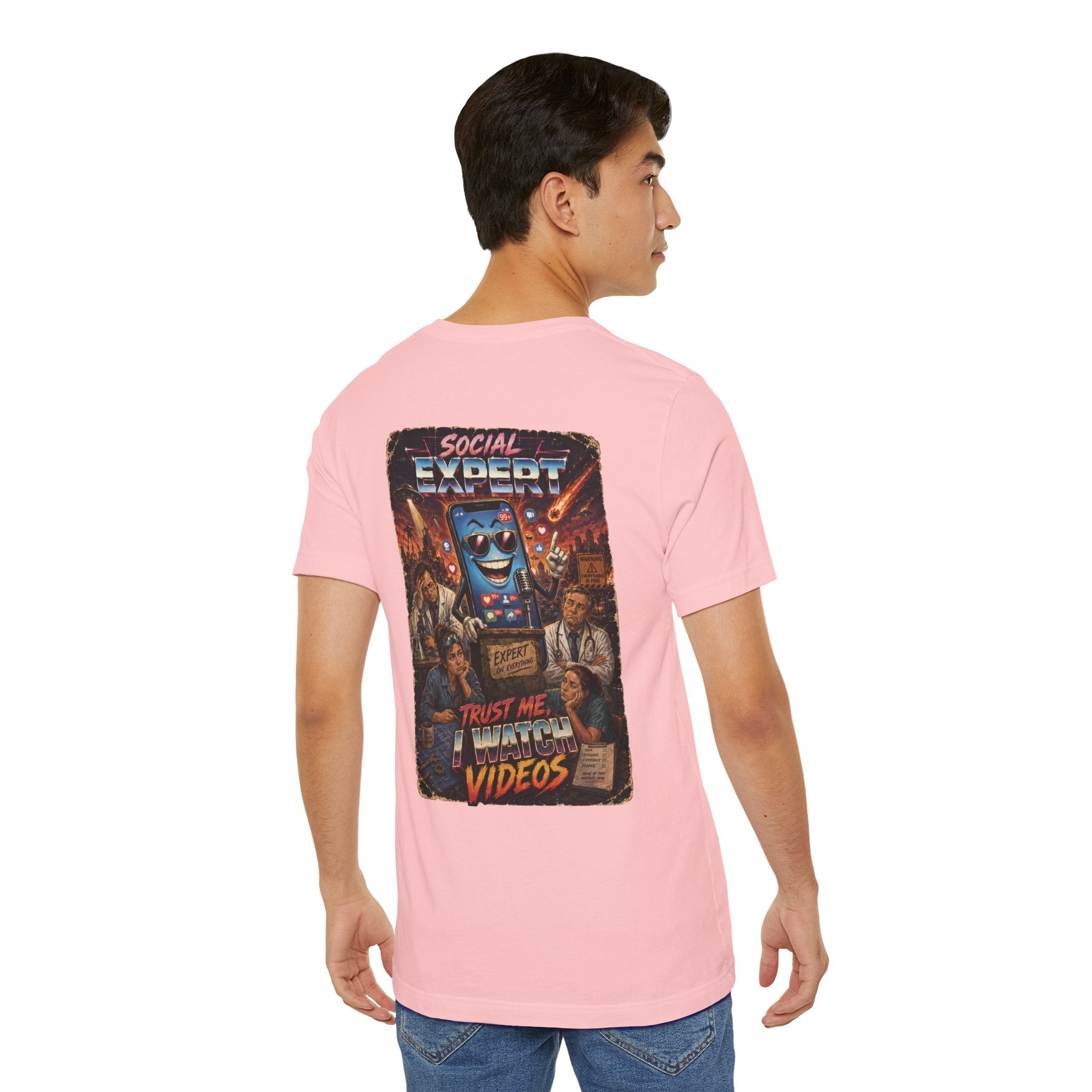 Social Expert Retro Sci-Fi T-Shirt | Trust Me, I Watch Videos