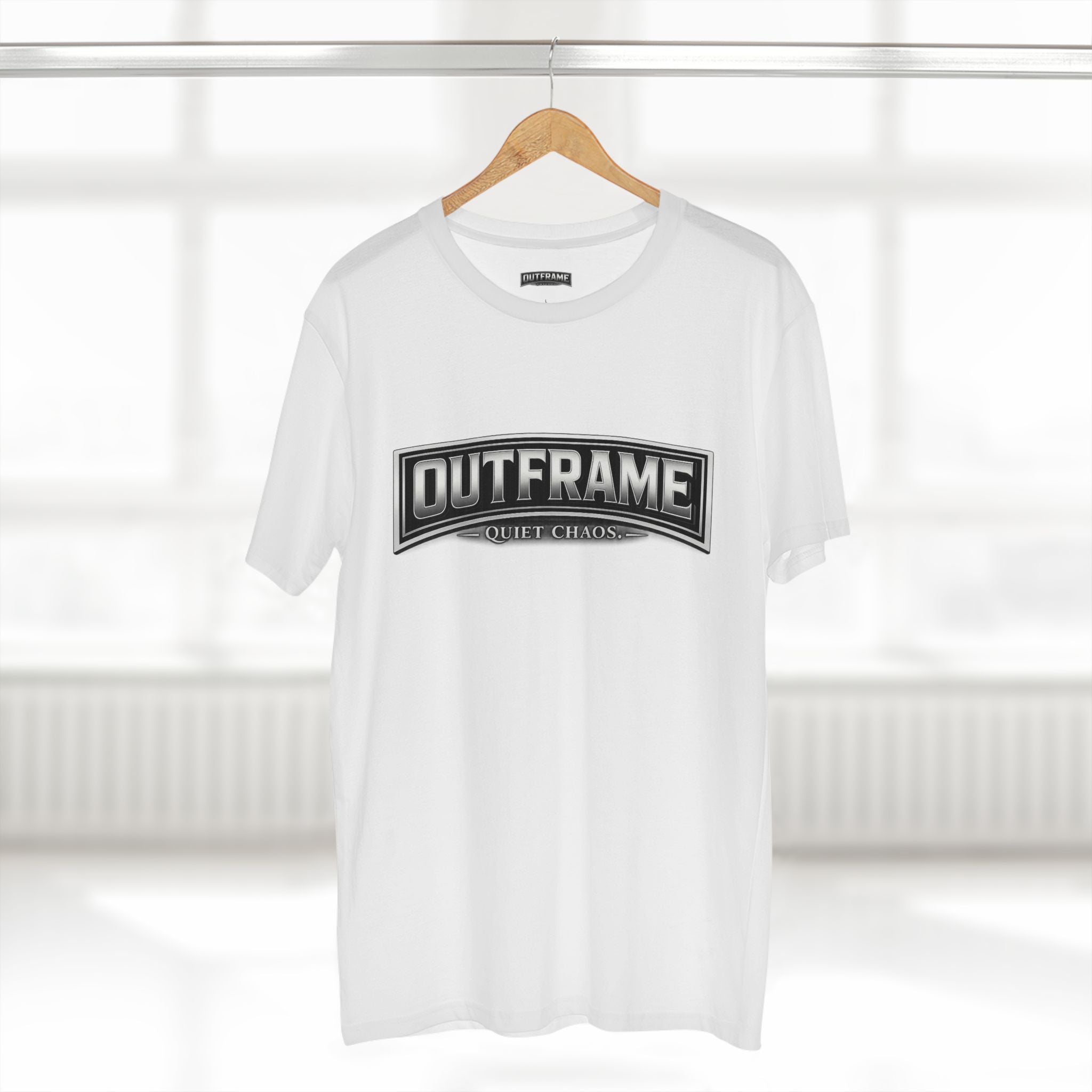 OUTFRAME® Quiet Chaos. | Premium Minimalist Statement T-Shirt | Essentials Collection