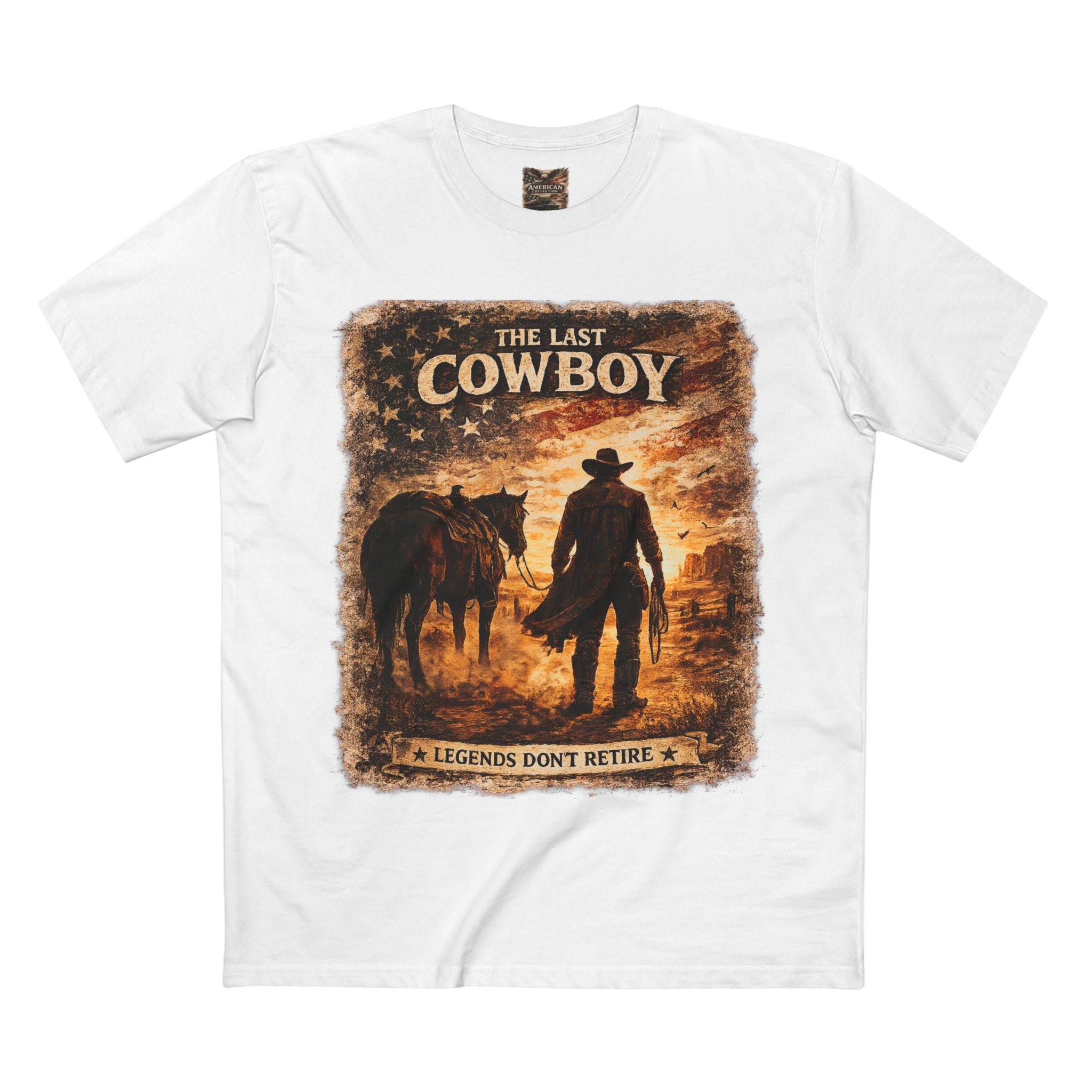 The Last Cowboy – Vintage Western Graphic T-Shirt | American Collection
