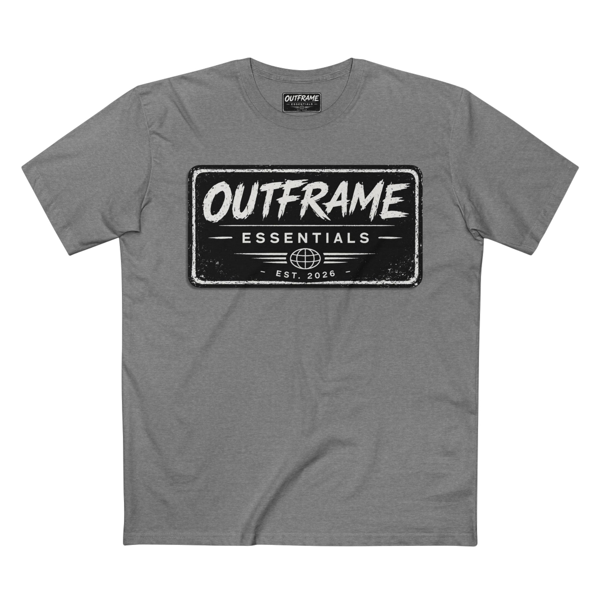 OUTFRAME® Essentials Logo T-Shirt | Premium Minimalist Streetwear | Signature Collection