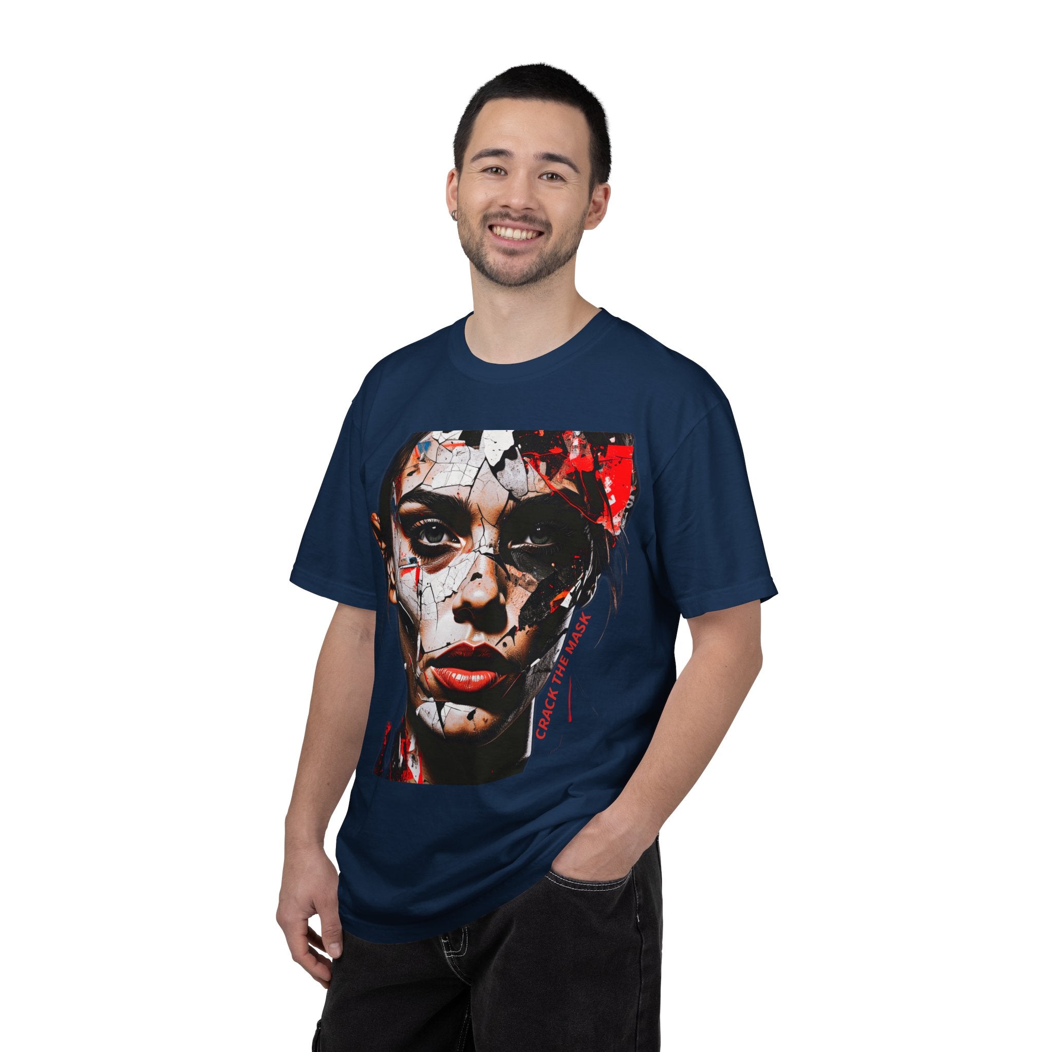 CRACK THE MASK – Dark Statement Graphic Tee