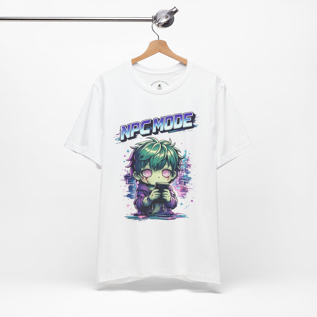 NPC MODE – Main Character Not Detected | Retro Anime Apocalypse T-Shirt