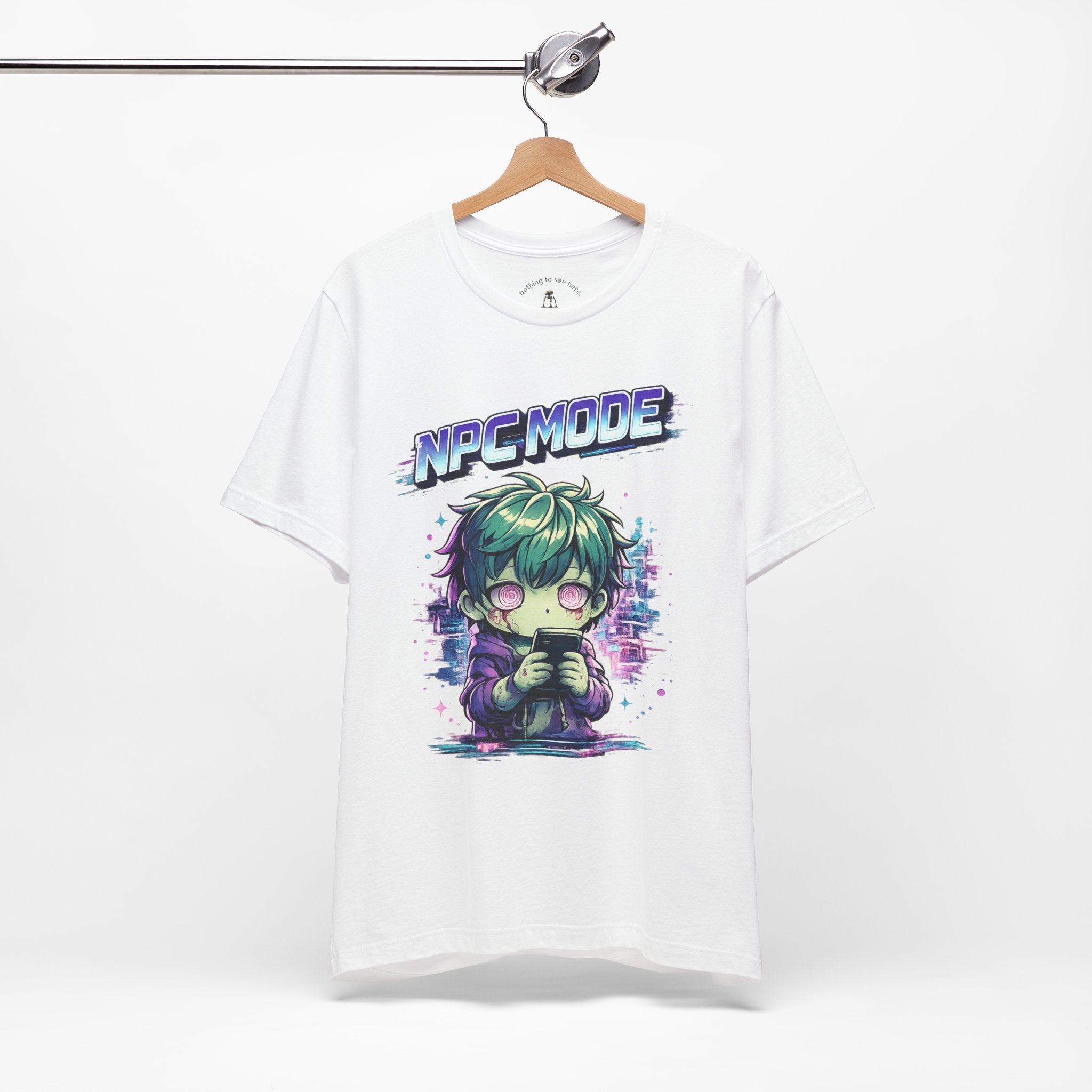 NPC MODE – Main Character Not Detected | Retro Anime Apocalypse T-Shirt