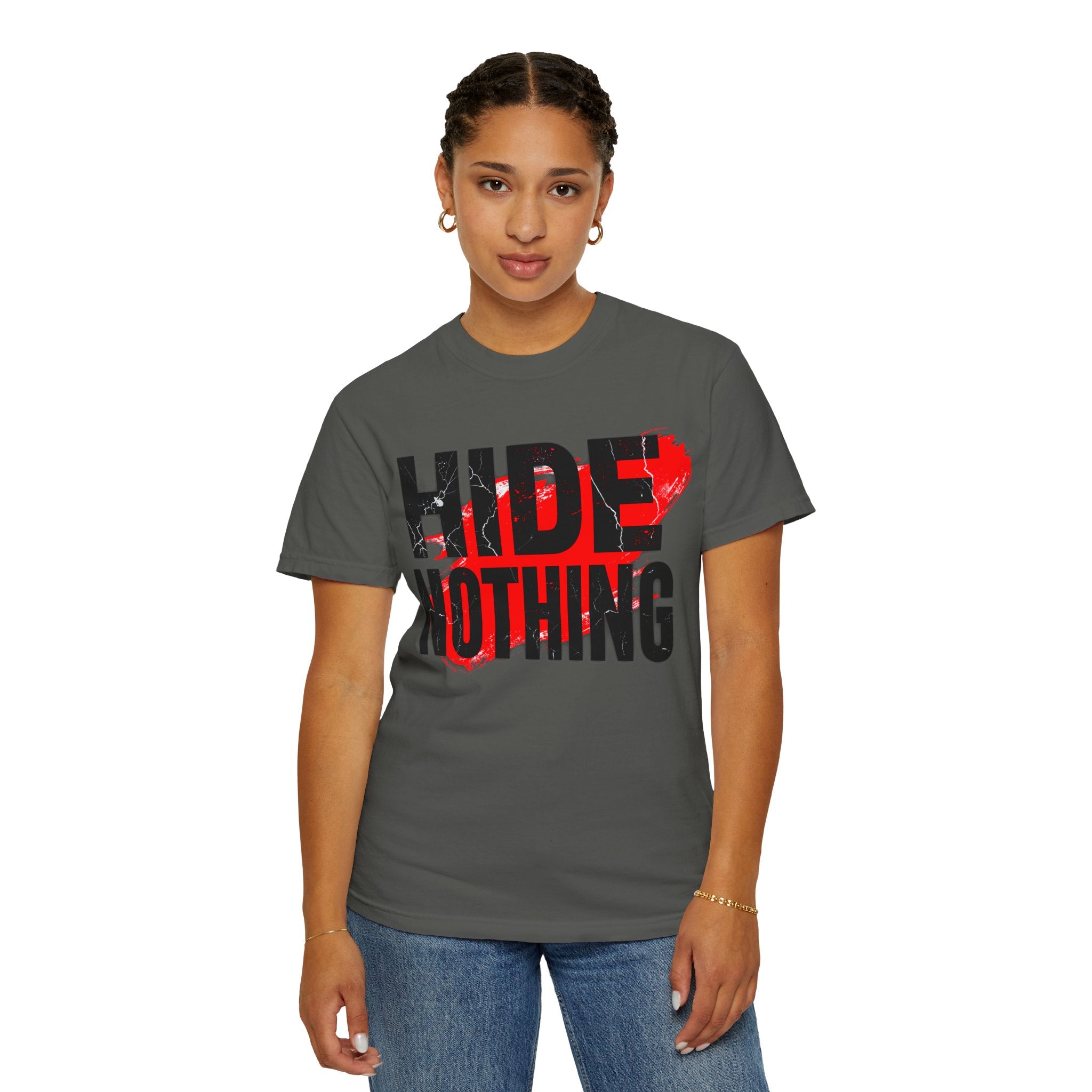 HIDE NOTHING – Dark RAW Hoodie | Outframe