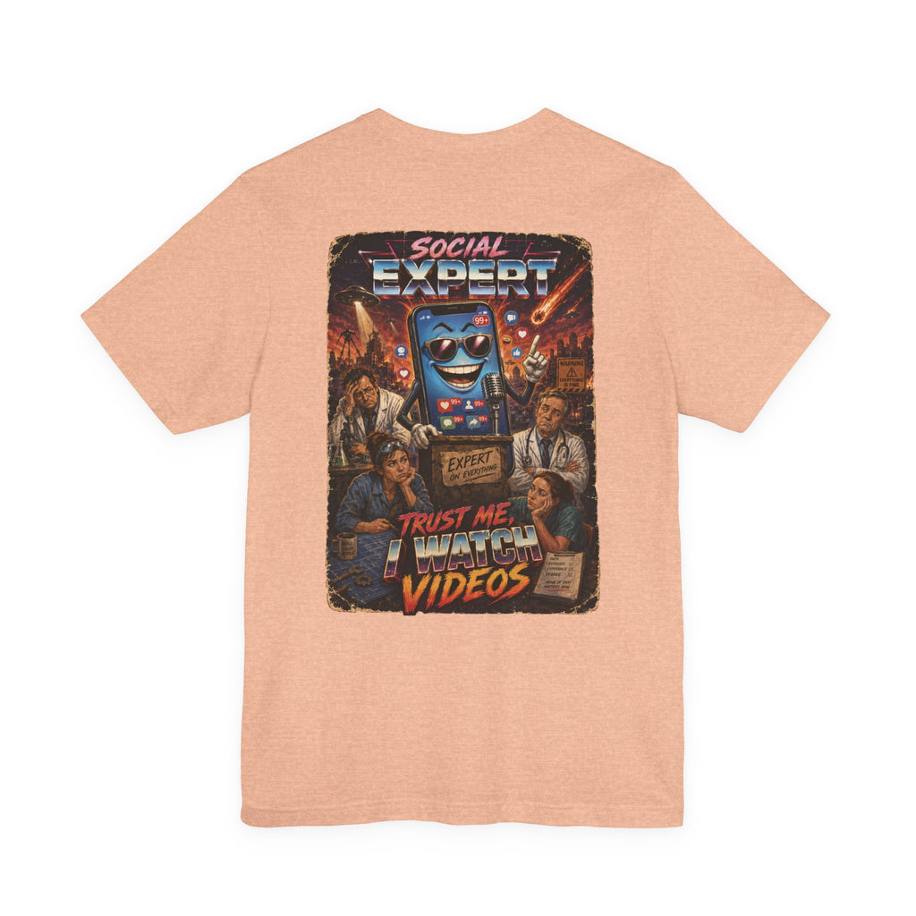 Social Expert Retro Sci-Fi T-Shirt | Trust Me, I Watch Videos