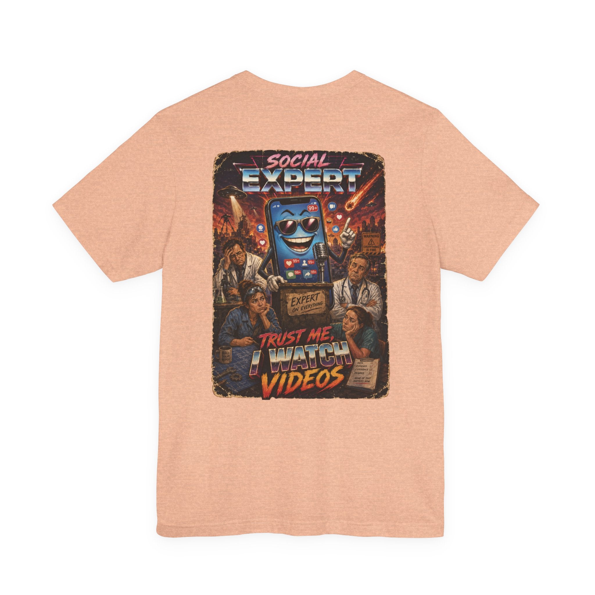 Social Expert Retro Sci-Fi T-Shirt | Trust Me, I Watch Videos