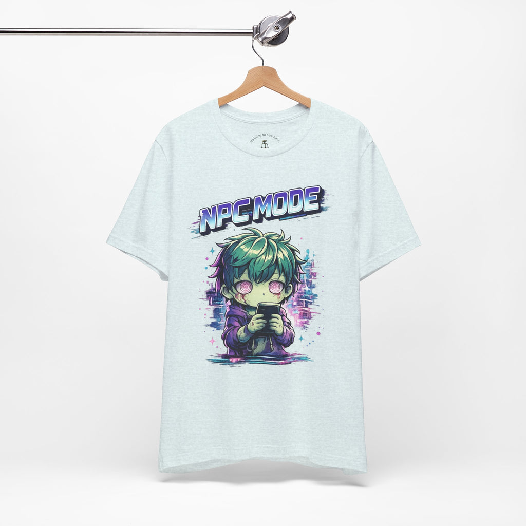 NPC MODE – Main Character Not Detected | Retro Anime Apocalypse T-Shirt