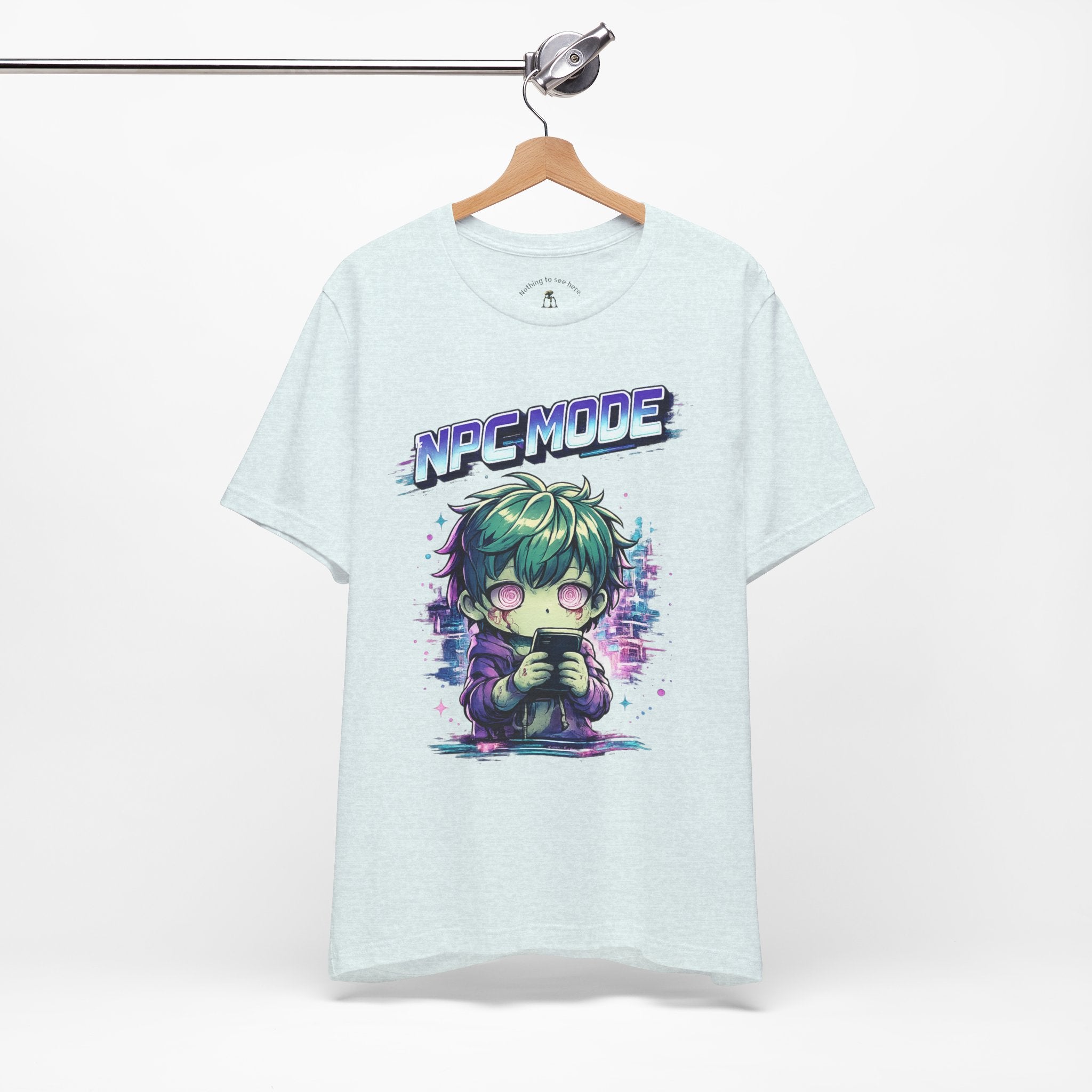 NPC MODE – Main Character Not Detected | Retro Anime Apocalypse T-Shirt