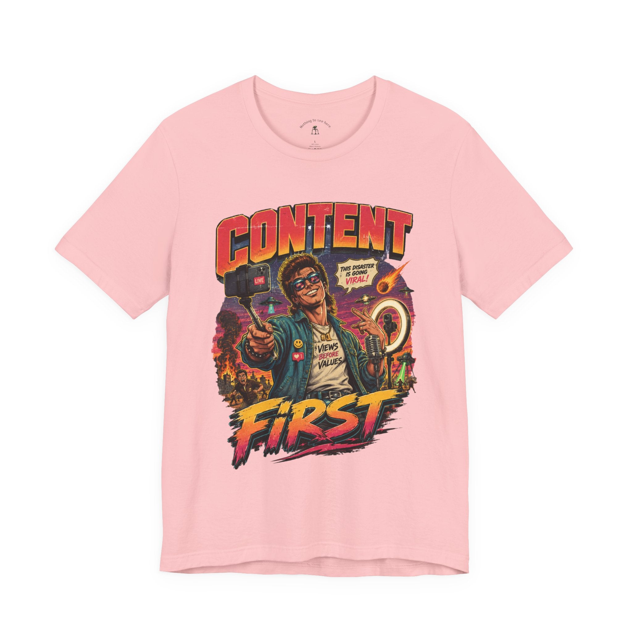 Content First Retro Apocalypse T-Shirt | Don’t Help, Film It