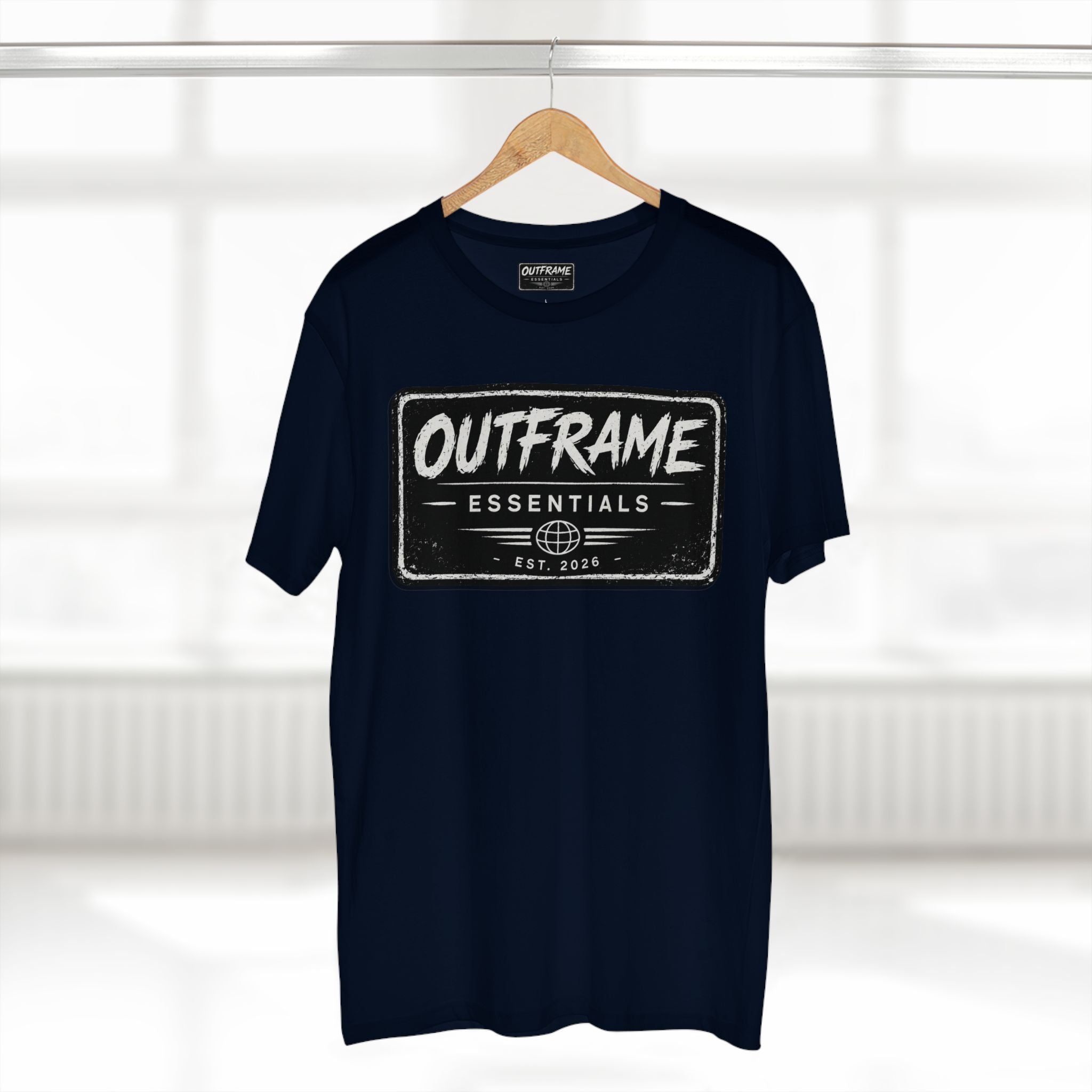OUTFRAME® Essentials Logo T-Shirt | Premium Minimalist Streetwear | Signature Collection