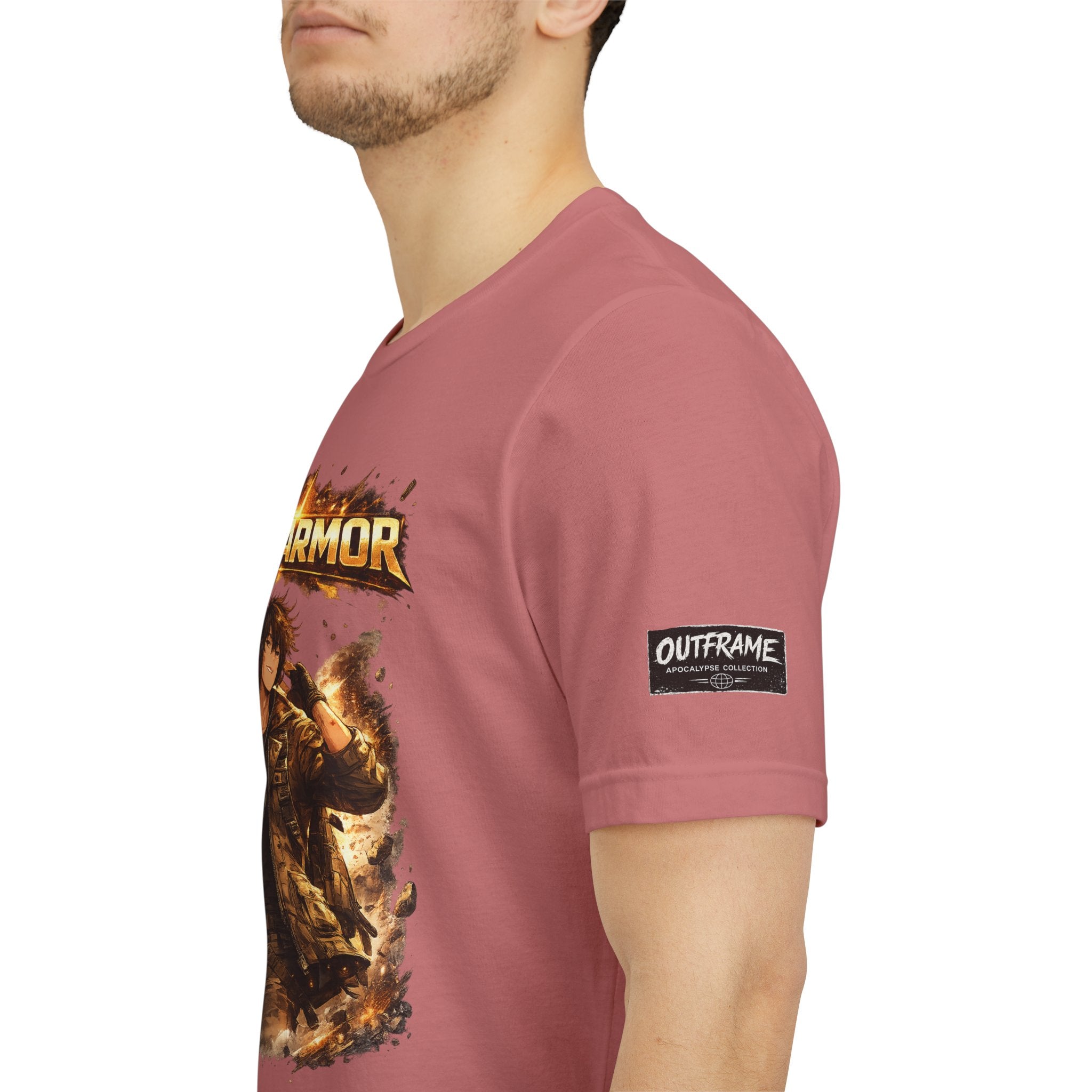 Plot Armor T-Shirt — Retro Anime Fire Graphic Tee