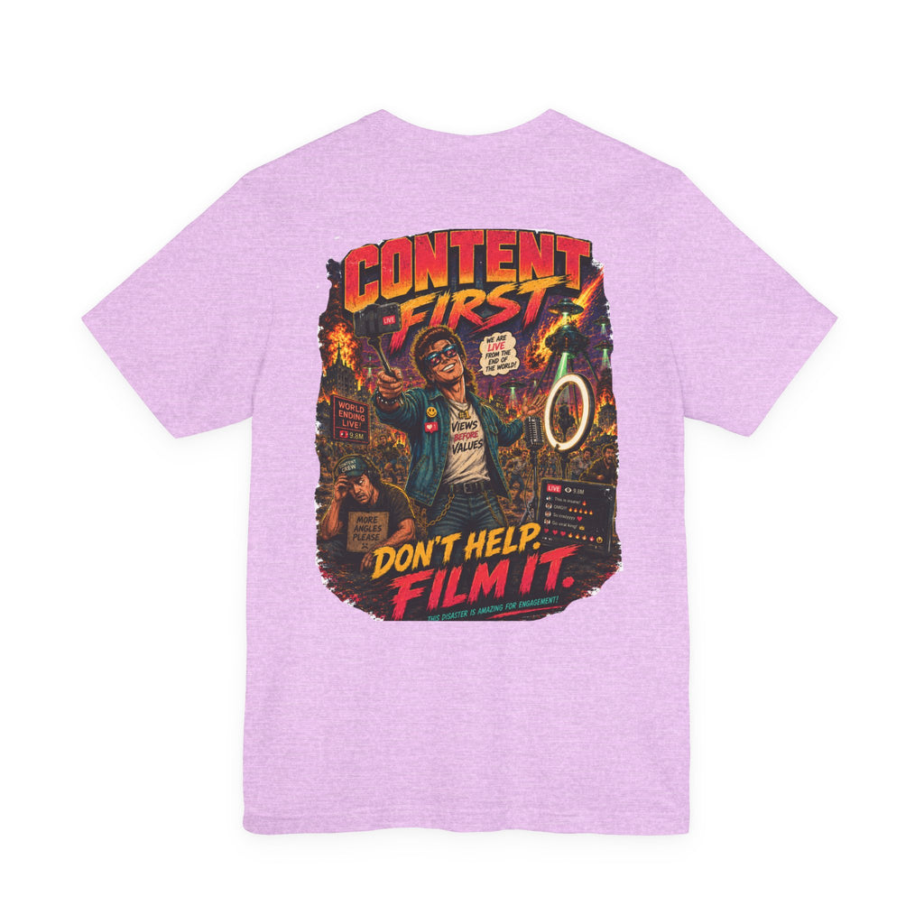 Content First Retro Apocalypse T-Shirt | Don’t Help, Film It