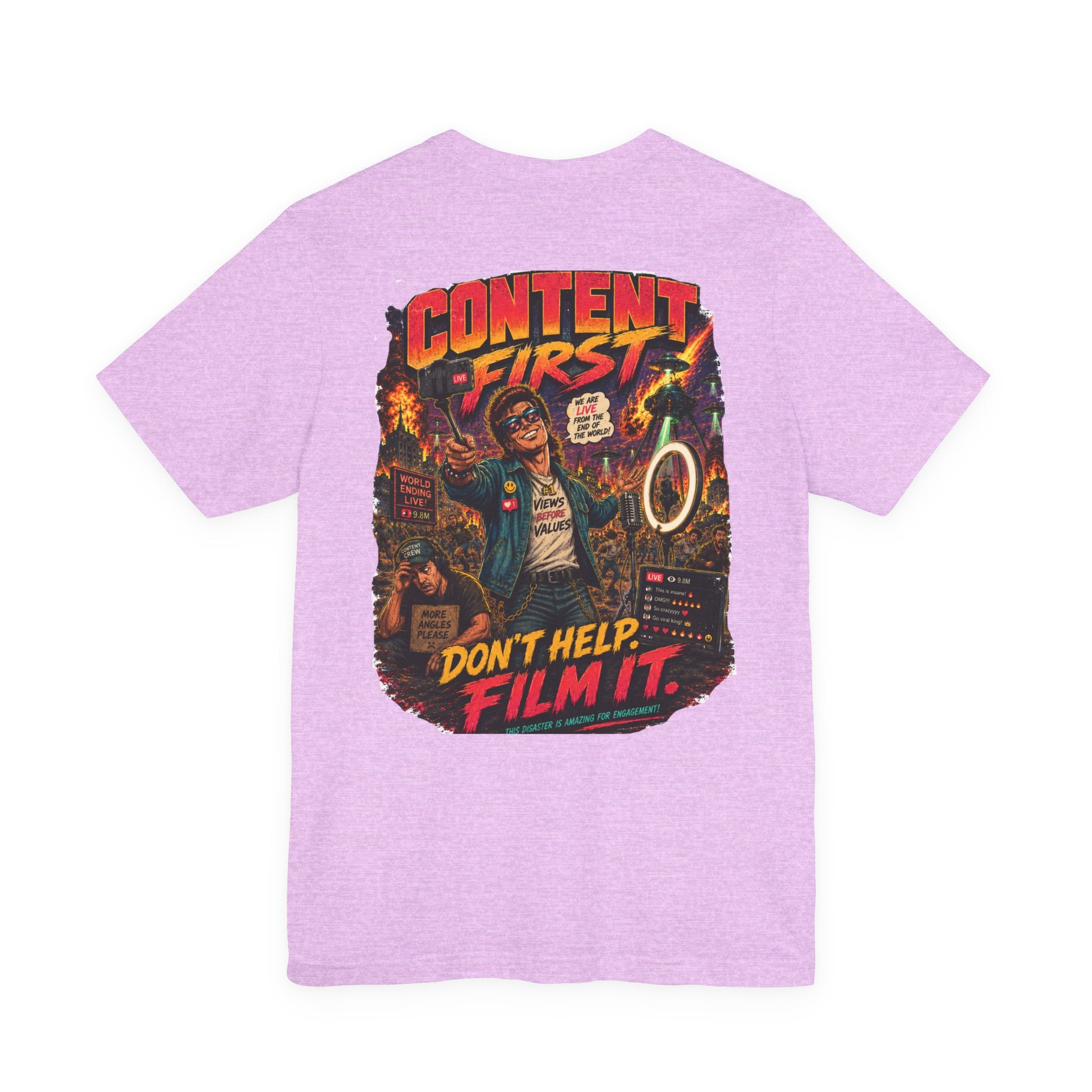 Content First Retro Apocalypse T-Shirt | Don’t Help, Film It
