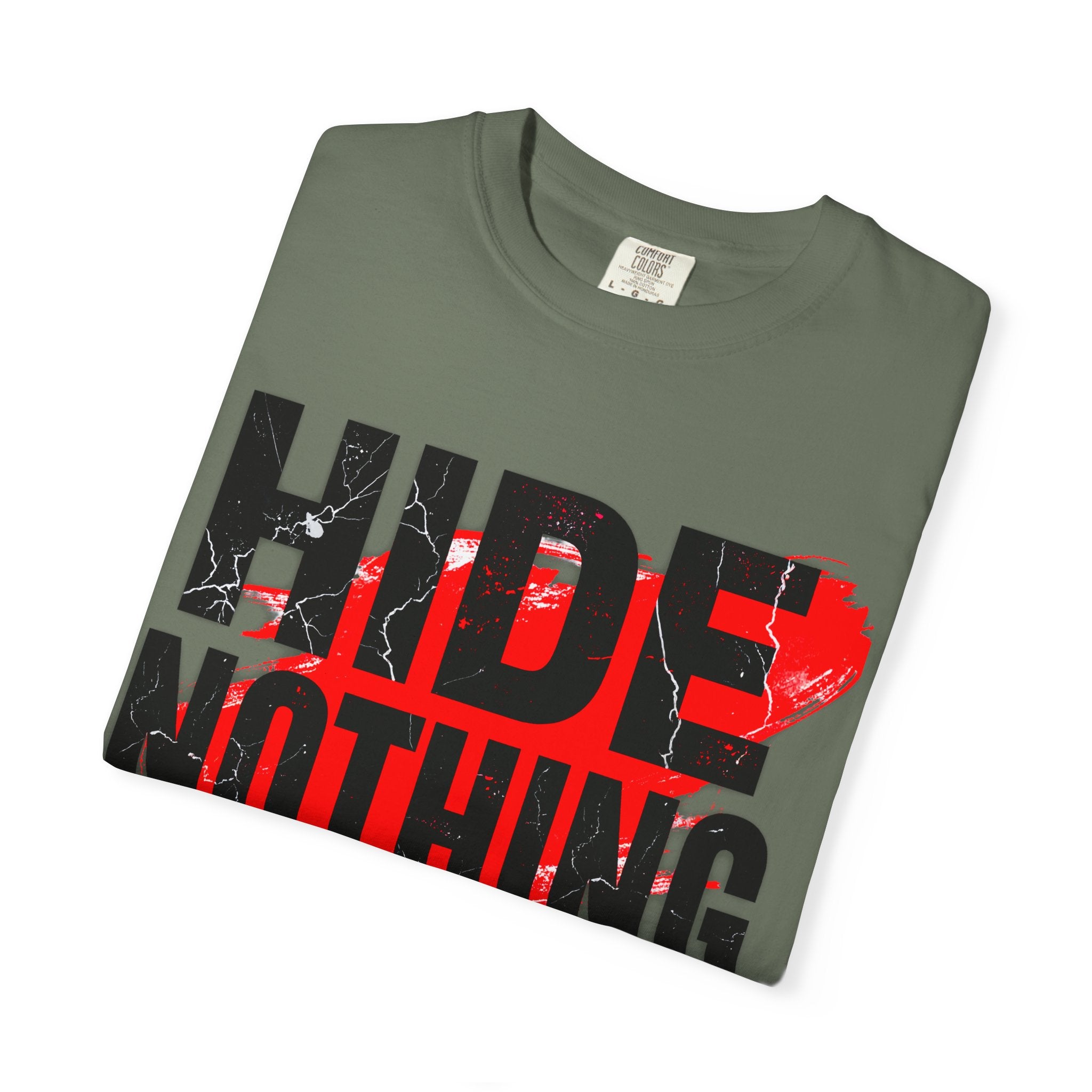 HIDE NOTHING – Dark RAW Hoodie | Outframe