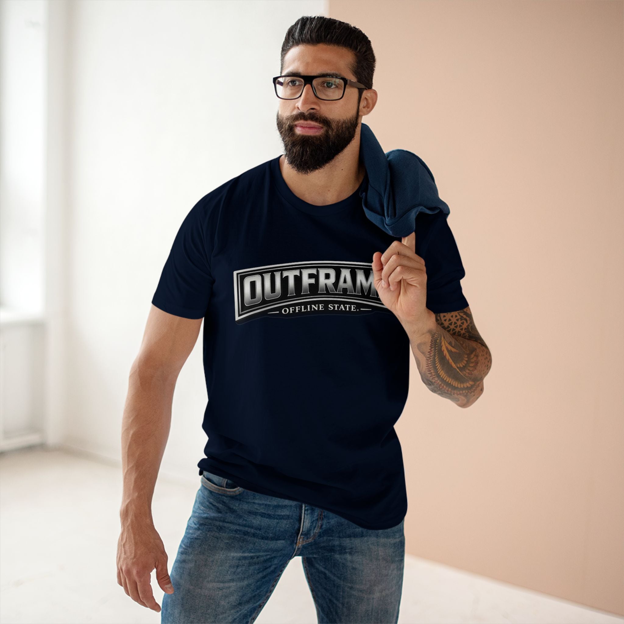 OUTFRAME® Offline State. | Premium Minimalist Statement T-Shirt | Essentials Collection