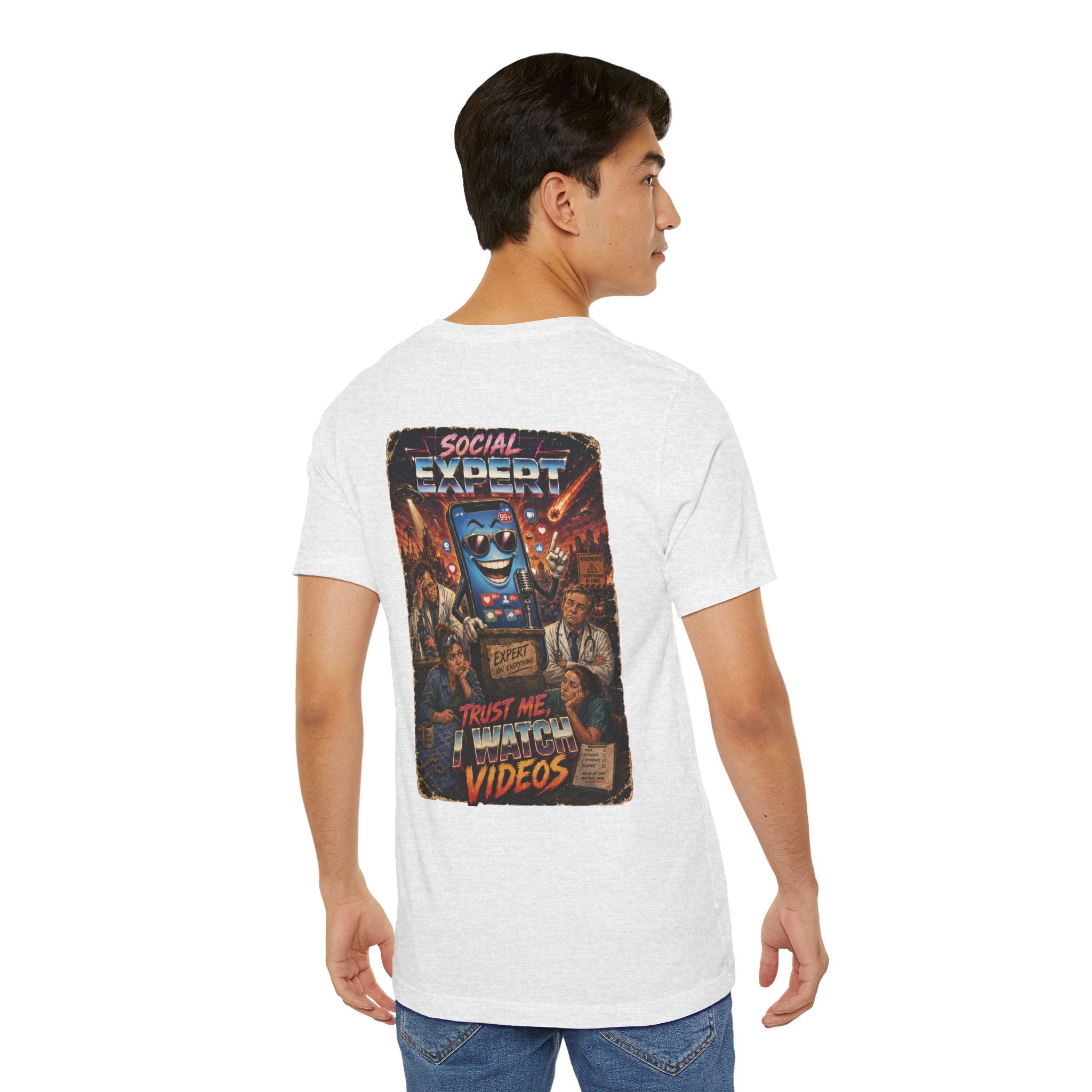 Social Expert Retro Sci-Fi T-Shirt | Trust Me, I Watch Videos