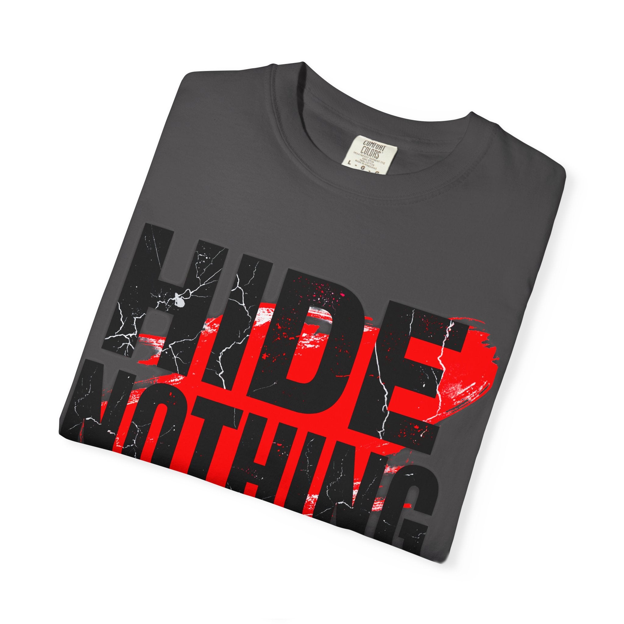 HIDE NOTHING – Dark RAW Hoodie | Outframe