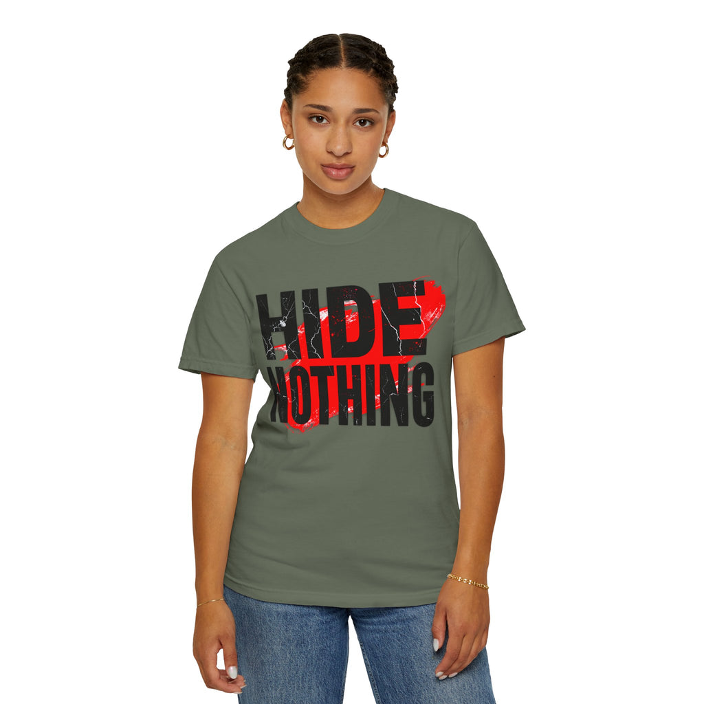 HIDE NOTHING – Dark RAW Hoodie | Outframe