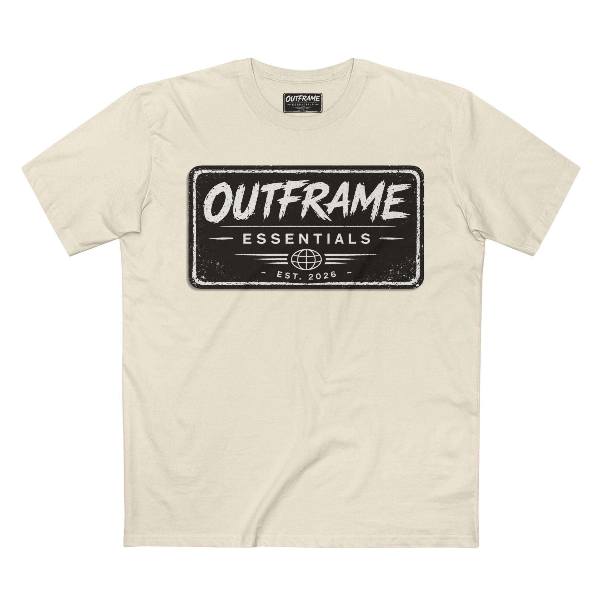 OUTFRAME® Essentials Logo T-Shirt | Premium Minimalist Streetwear | Signature Collection