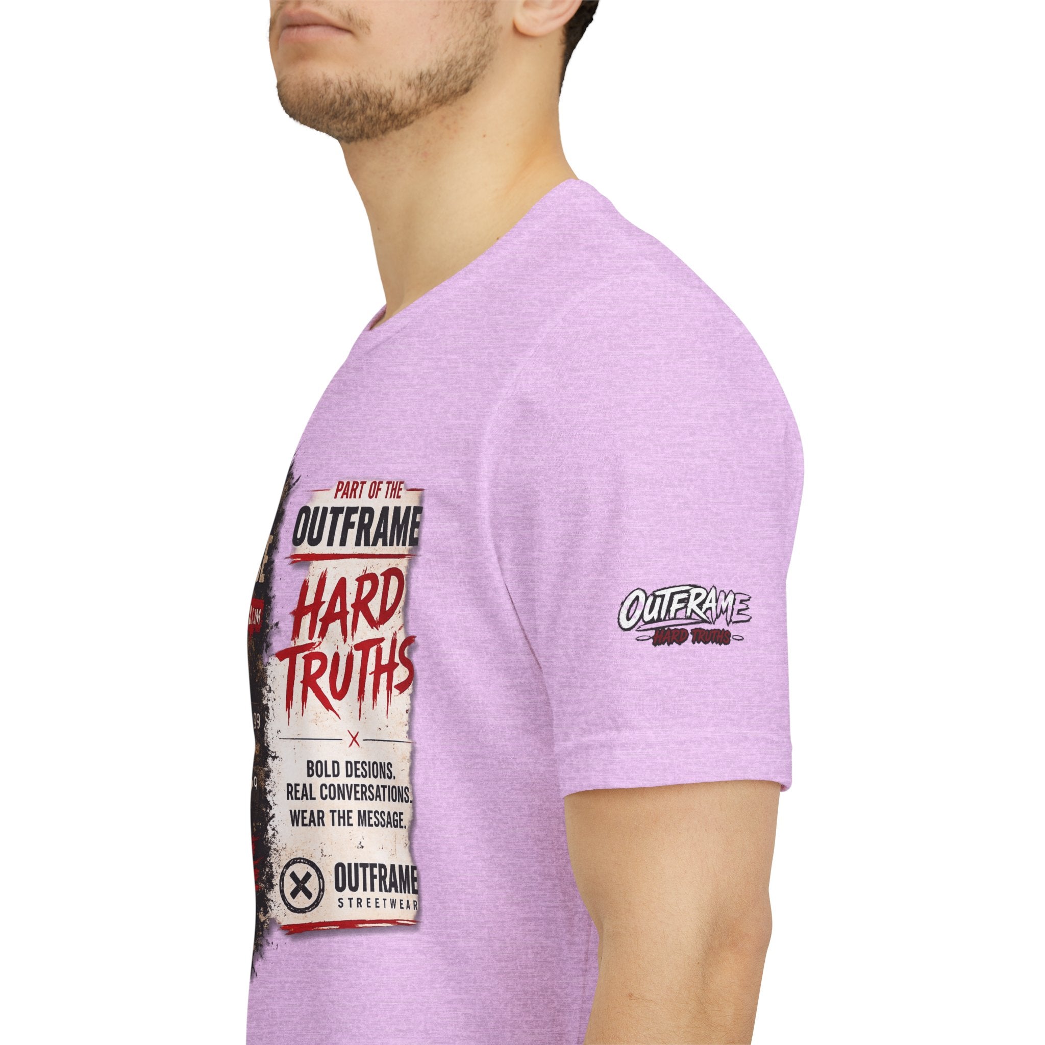 Fake Confidence – OUTFRAME Hard Truths Editorial Graphic T-Shirt