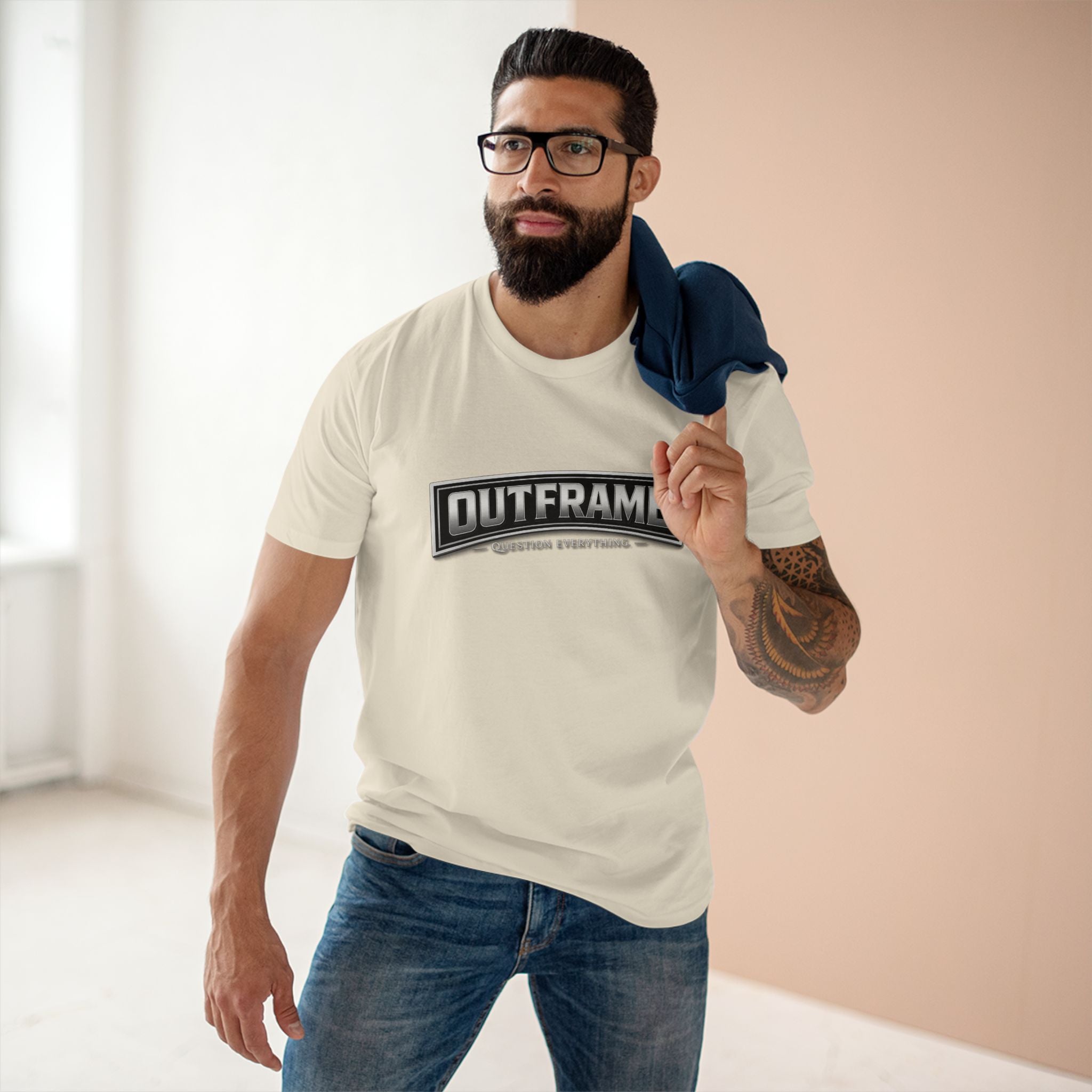 OUTFRAME® Question Everything. | Premium Minimalist Statement T-Shirt | Essentials Collection