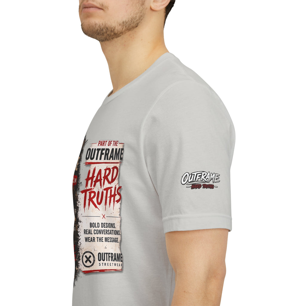Fake Confidence – OUTFRAME Hard Truths Editorial Graphic T-Shirt