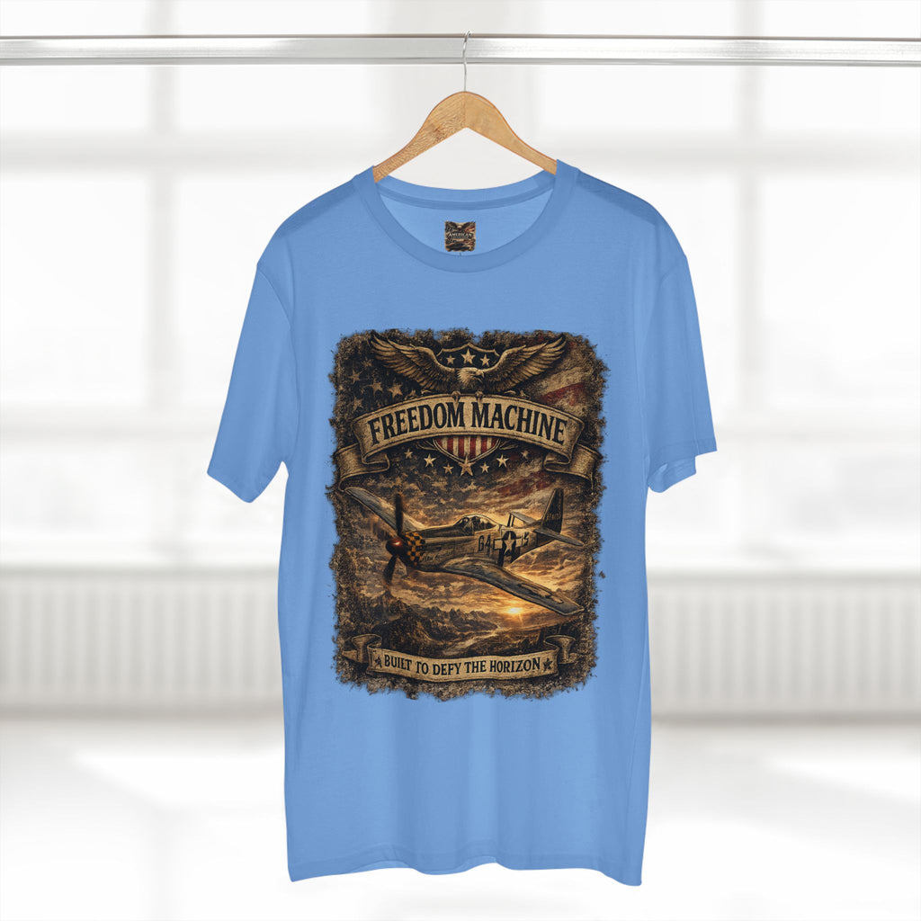 Freedom Machine – Vintage P-51 Mustang Aviation Graphic T-Shirt | American Collection