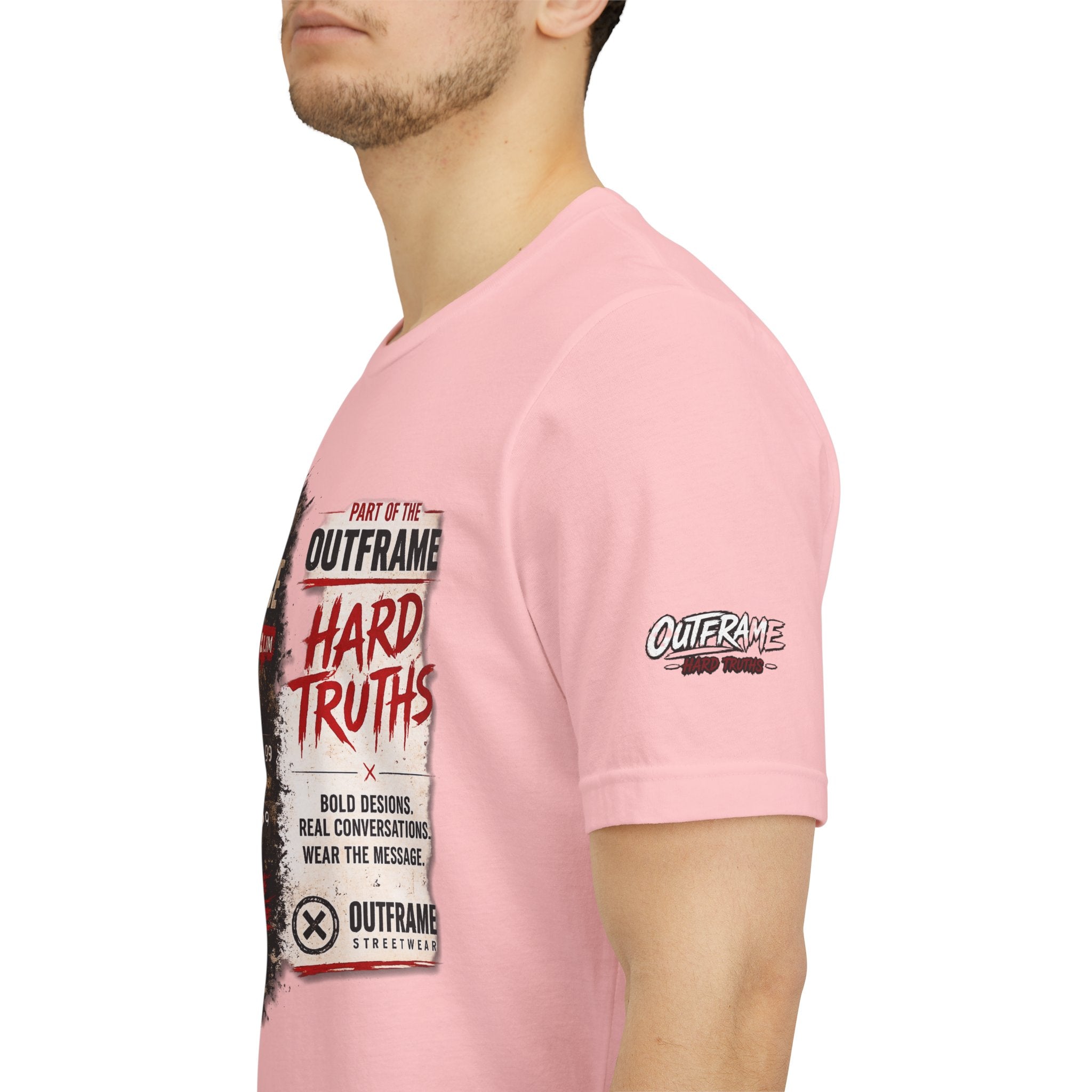 Fake Confidence – OUTFRAME Hard Truths Editorial Graphic T-Shirt