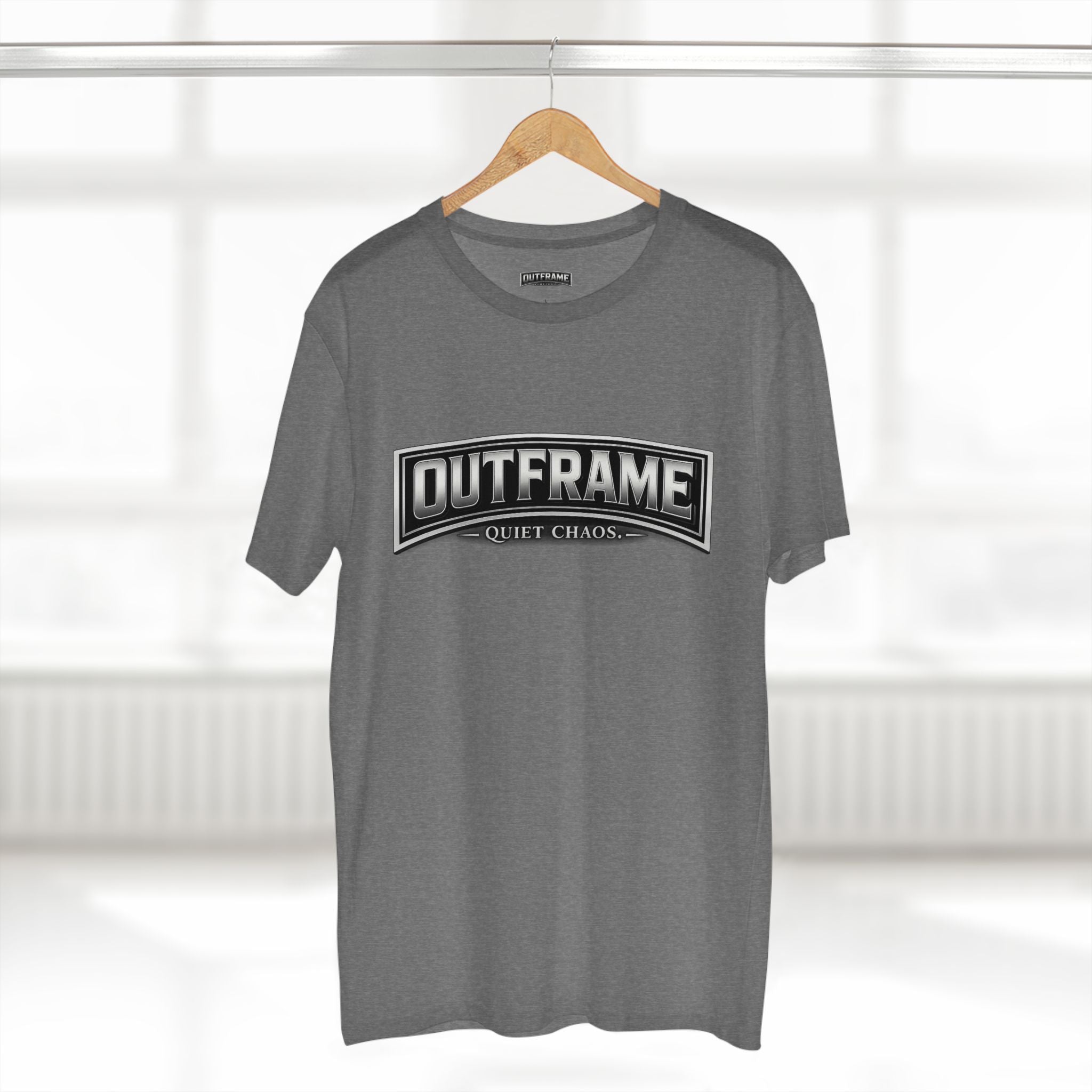 OUTFRAME® Quiet Chaos. | Premium Minimalist Statement T-Shirt | Essentials Collection