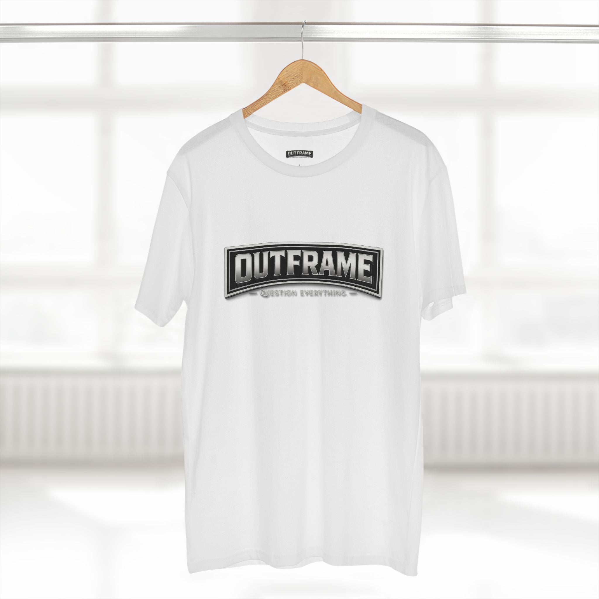 OUTFRAME® Question Everything. | Premium Minimalist Statement T-Shirt | Essentials Collection