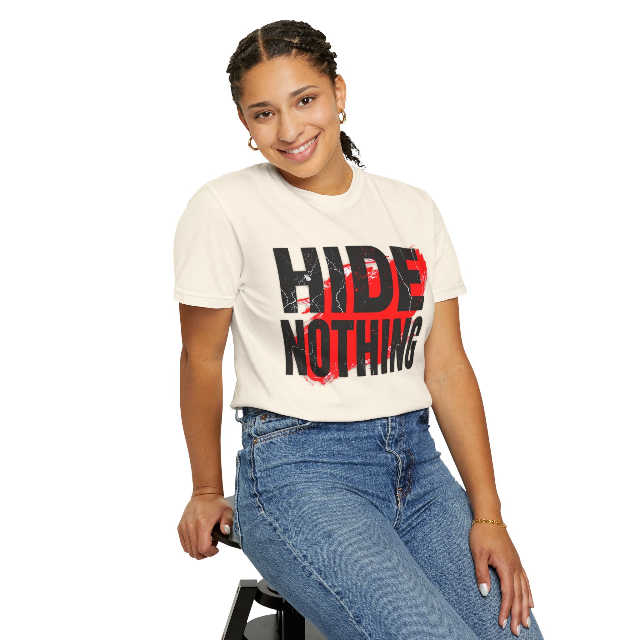 HIDE NOTHING – Dark RAW Hoodie | Outframe